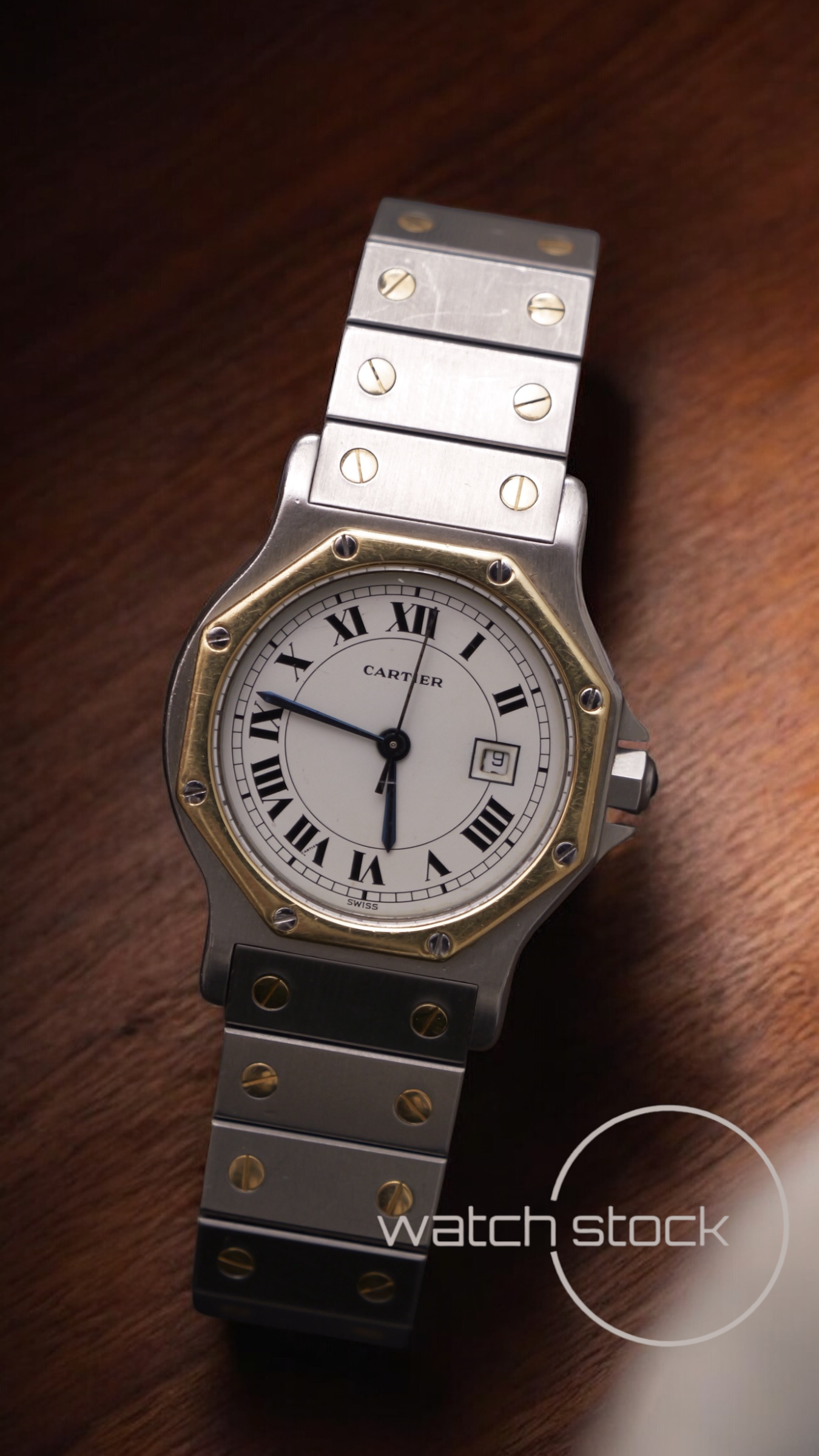 Cartier santos Octagon 30mm Large men santos de cartier ref.2966 Automatic