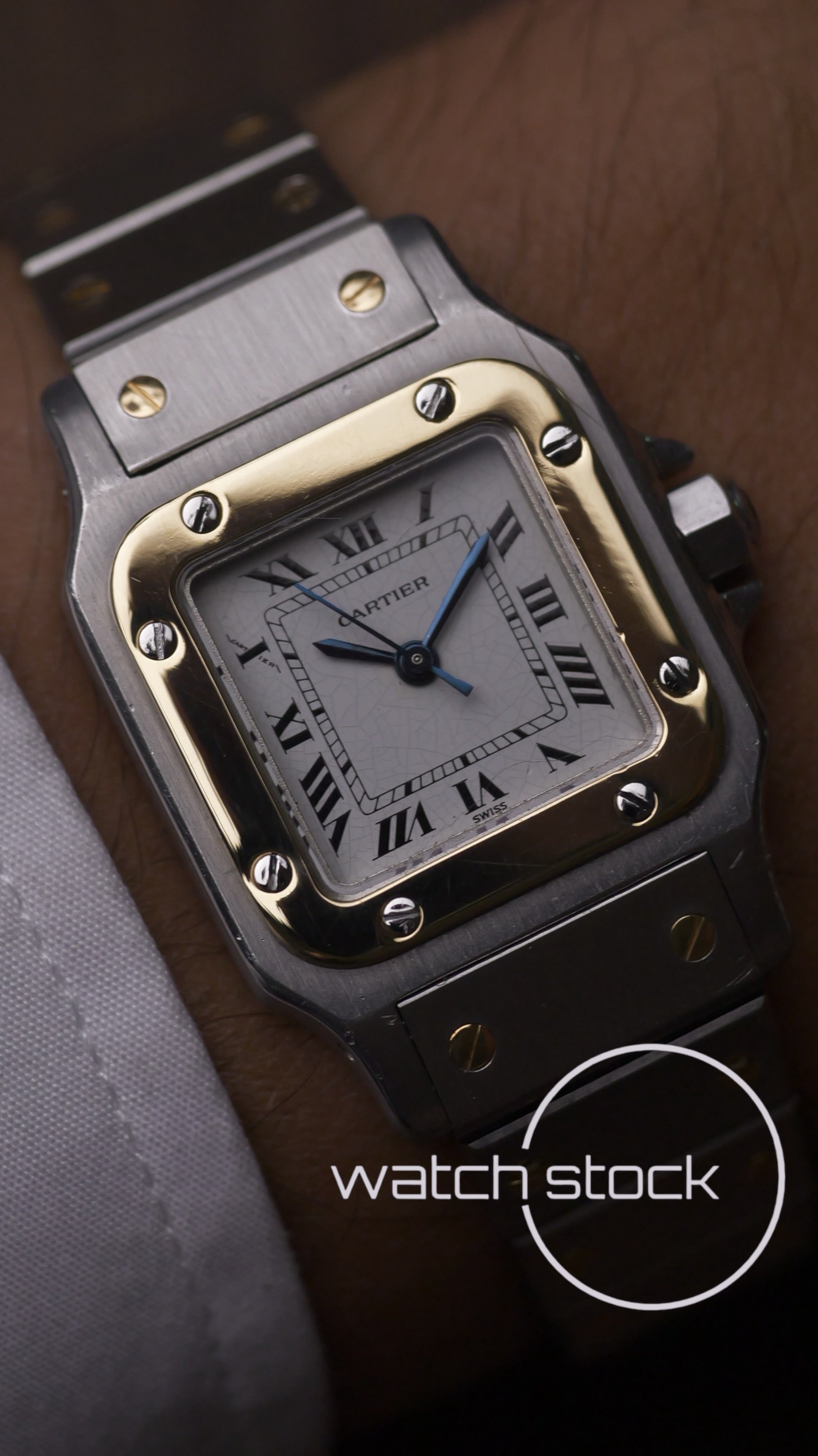 Cartier santos carré lady automatic ref.0902 24x35mm
