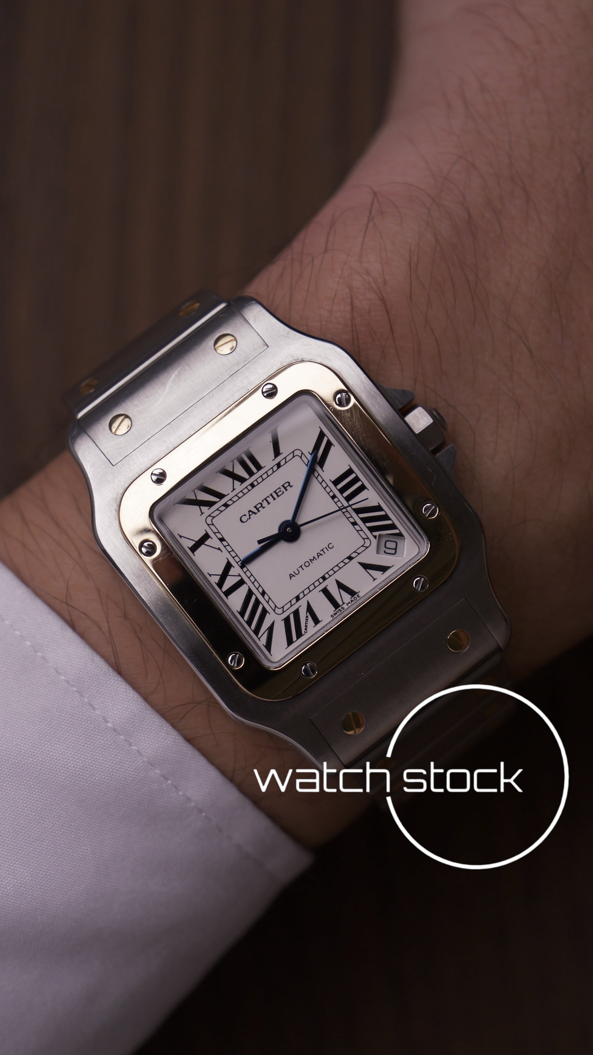 Cartier santos galbee XL gold steal ref.2823 Automatic 32x45mm