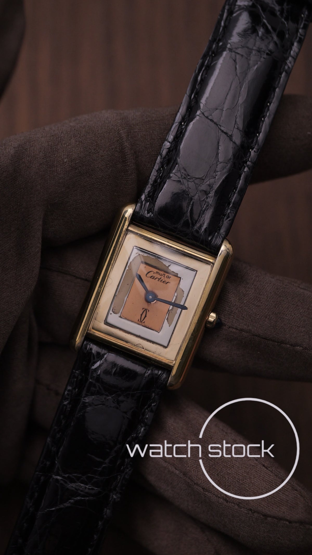 Cartier Tank trinity dial vintage men size