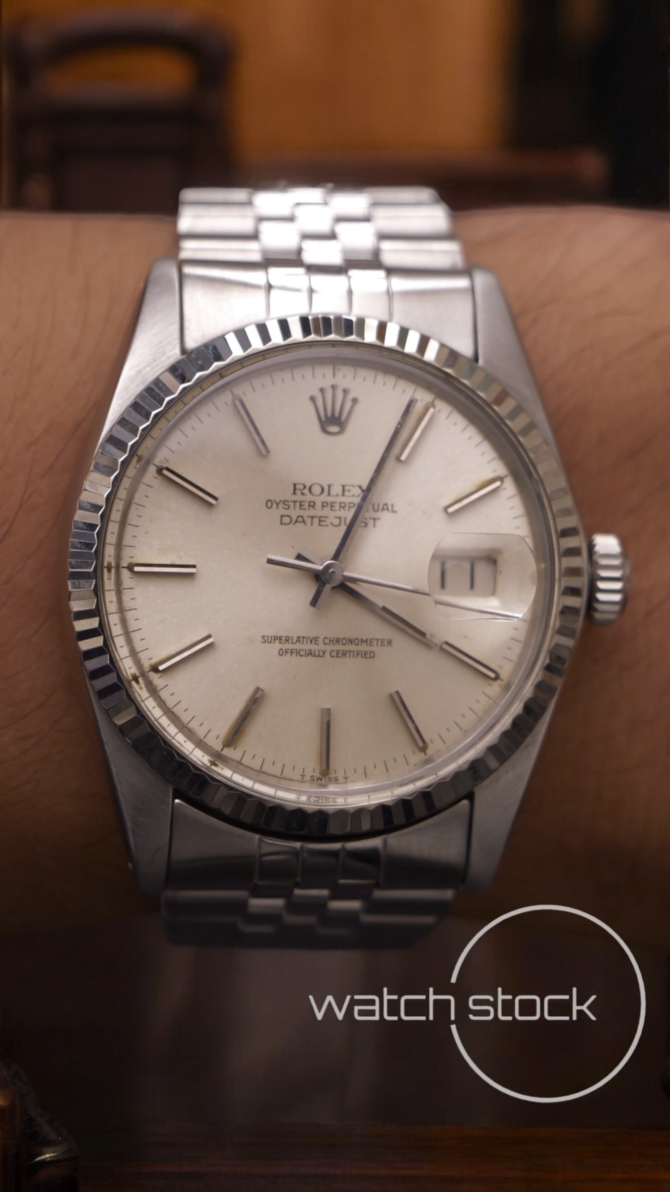 Rolex datejust 36mm 16014 argènté dial