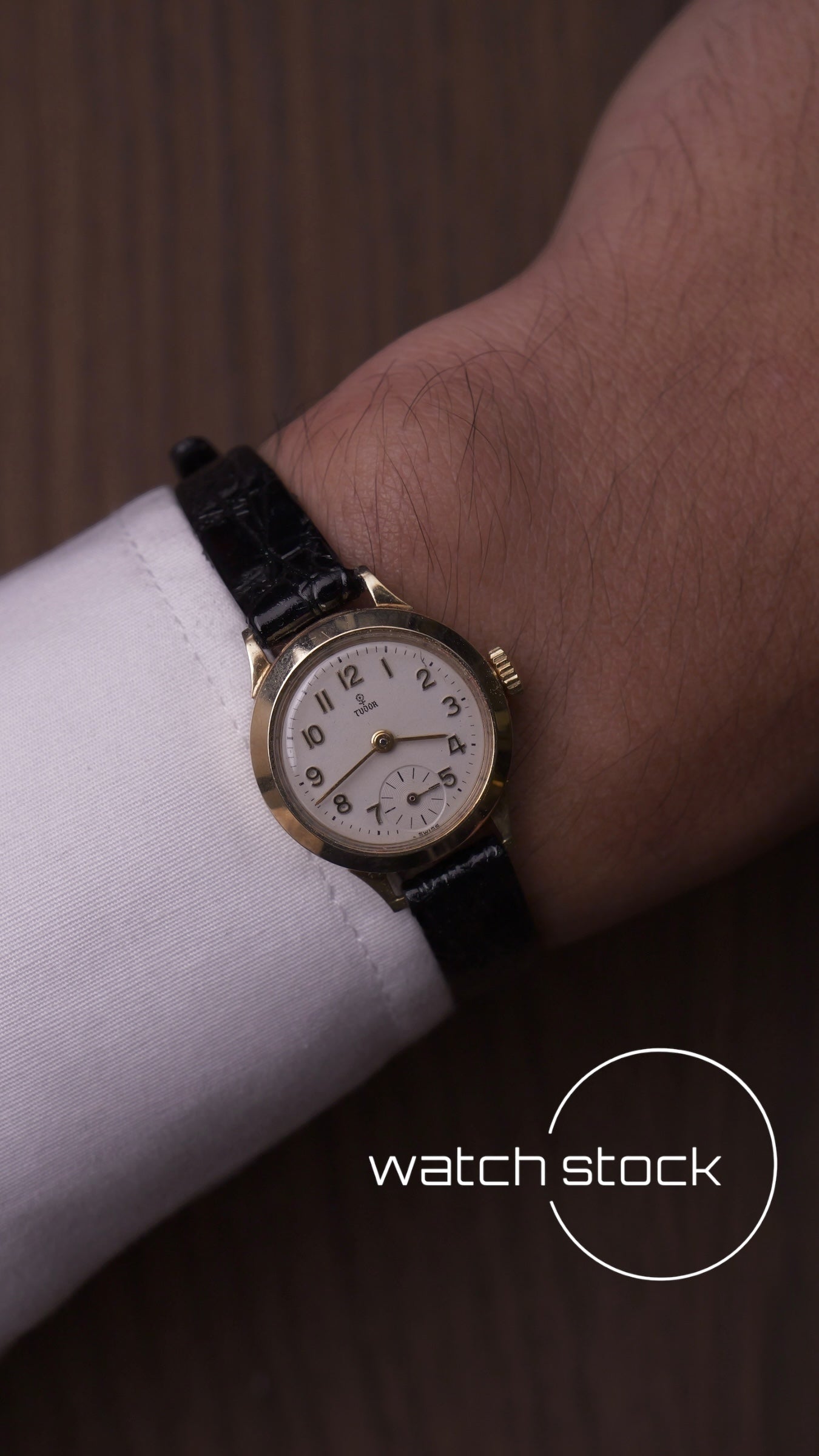 Tudor lady oro 9kt 24mm vintage