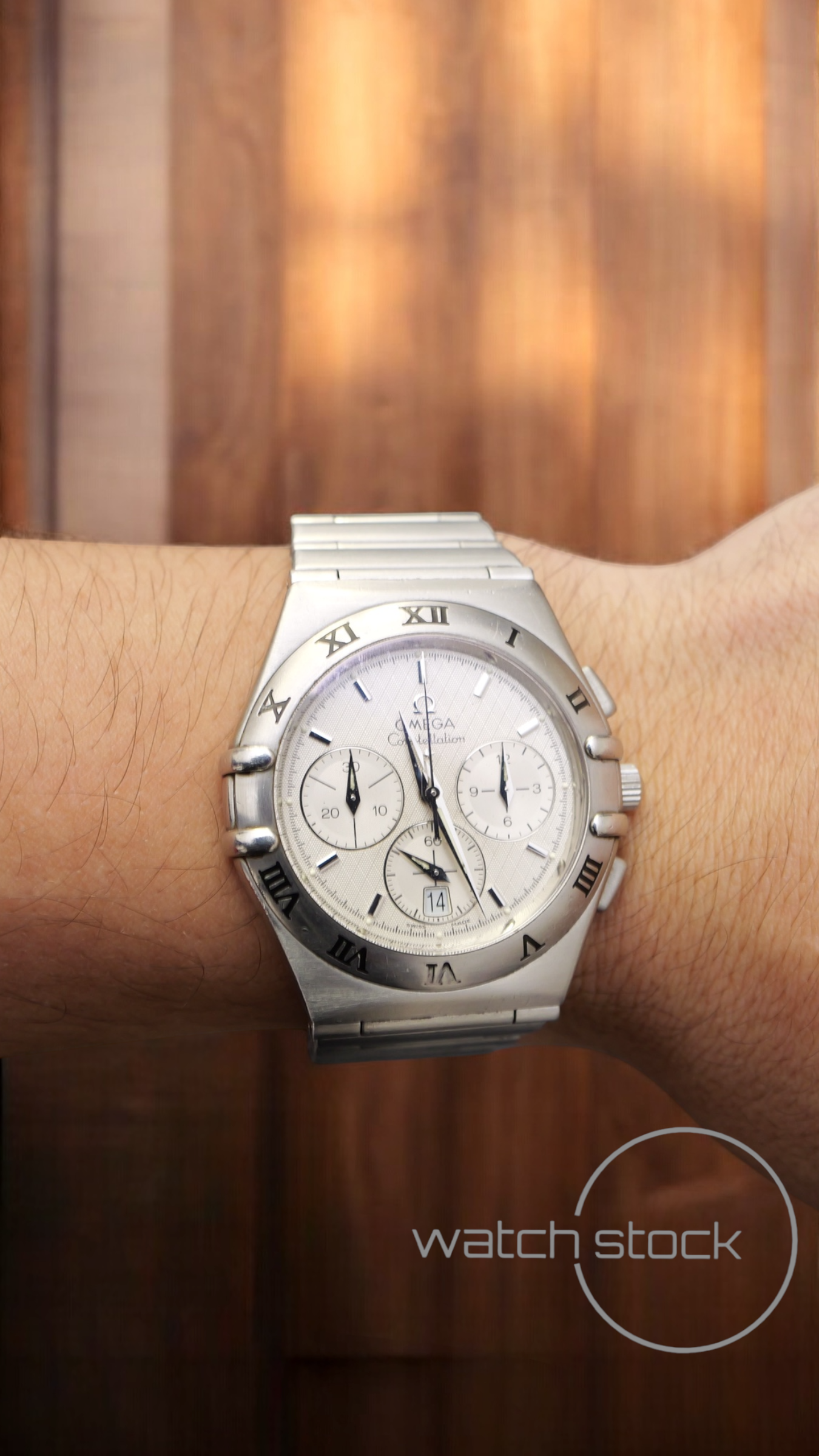 Omega costellation double Eagle chrono (39mm)white dial