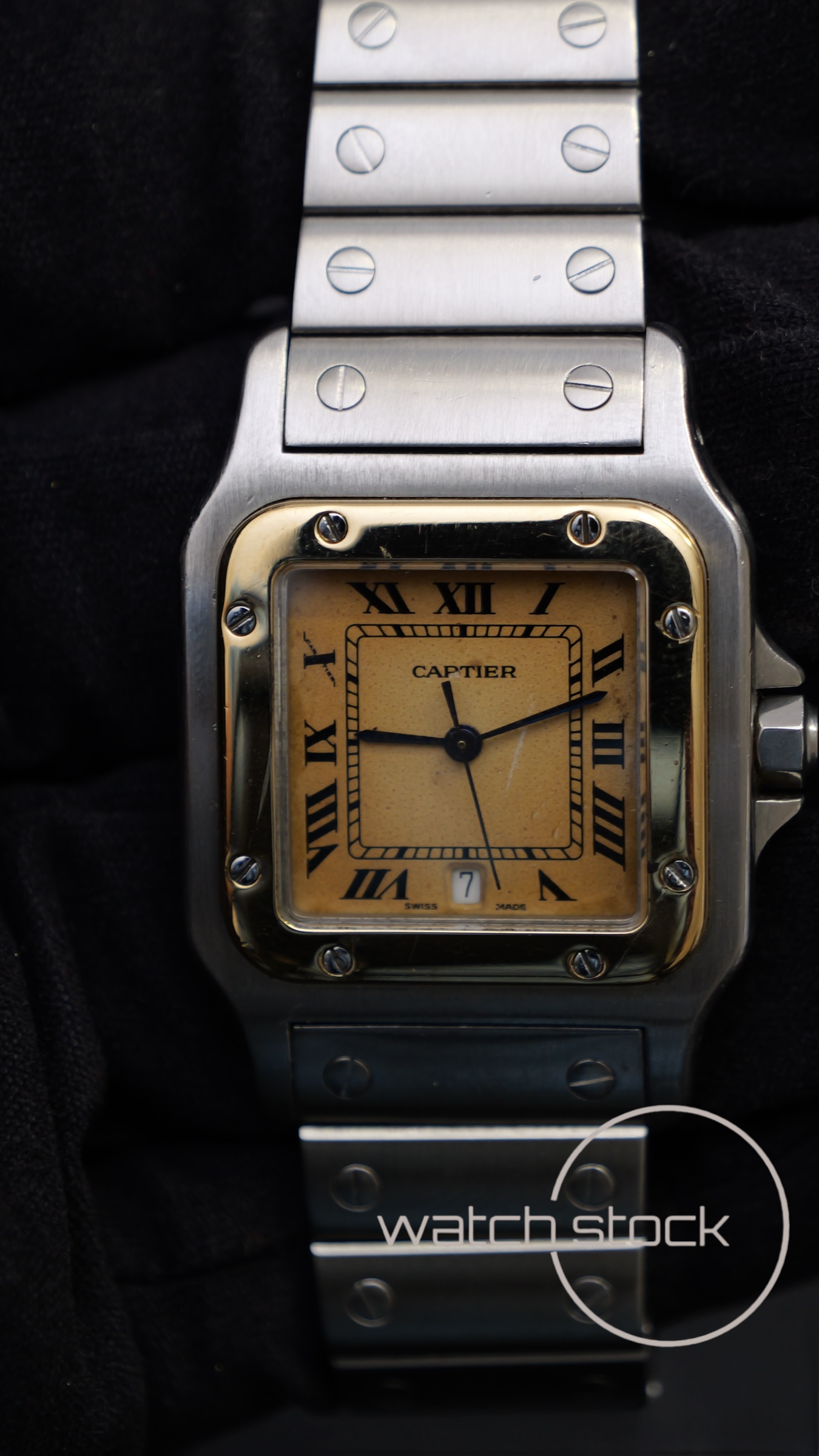 Cartier santos galbe 29x41mm Ref. 187901 must de cartier quarz