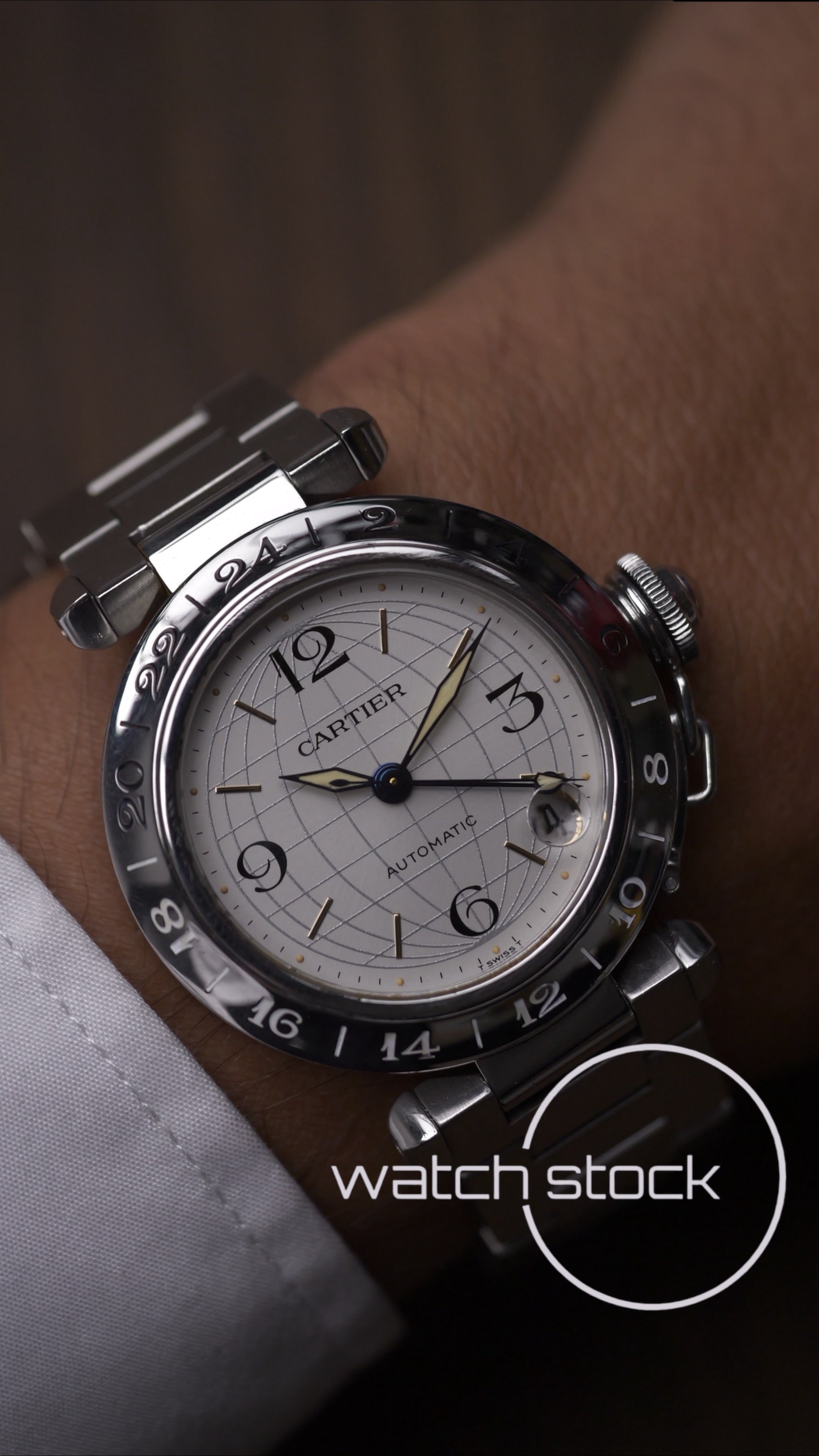 Cartier Pasha Automatic 35mm ref.2377 GMT Full Set