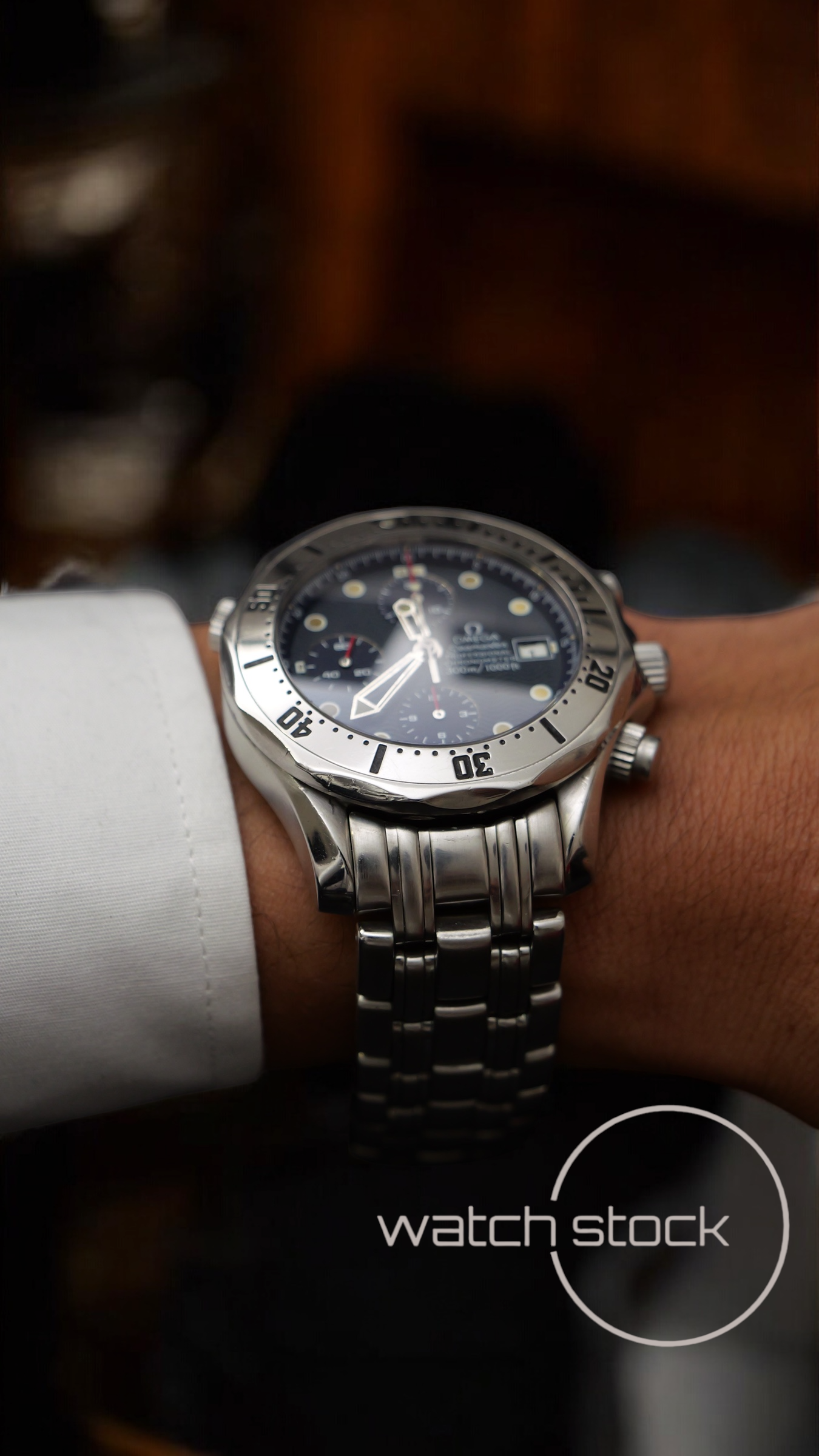 Omega seamaster 300m Chrono 41mm ref.178.0504 blue Revisionato