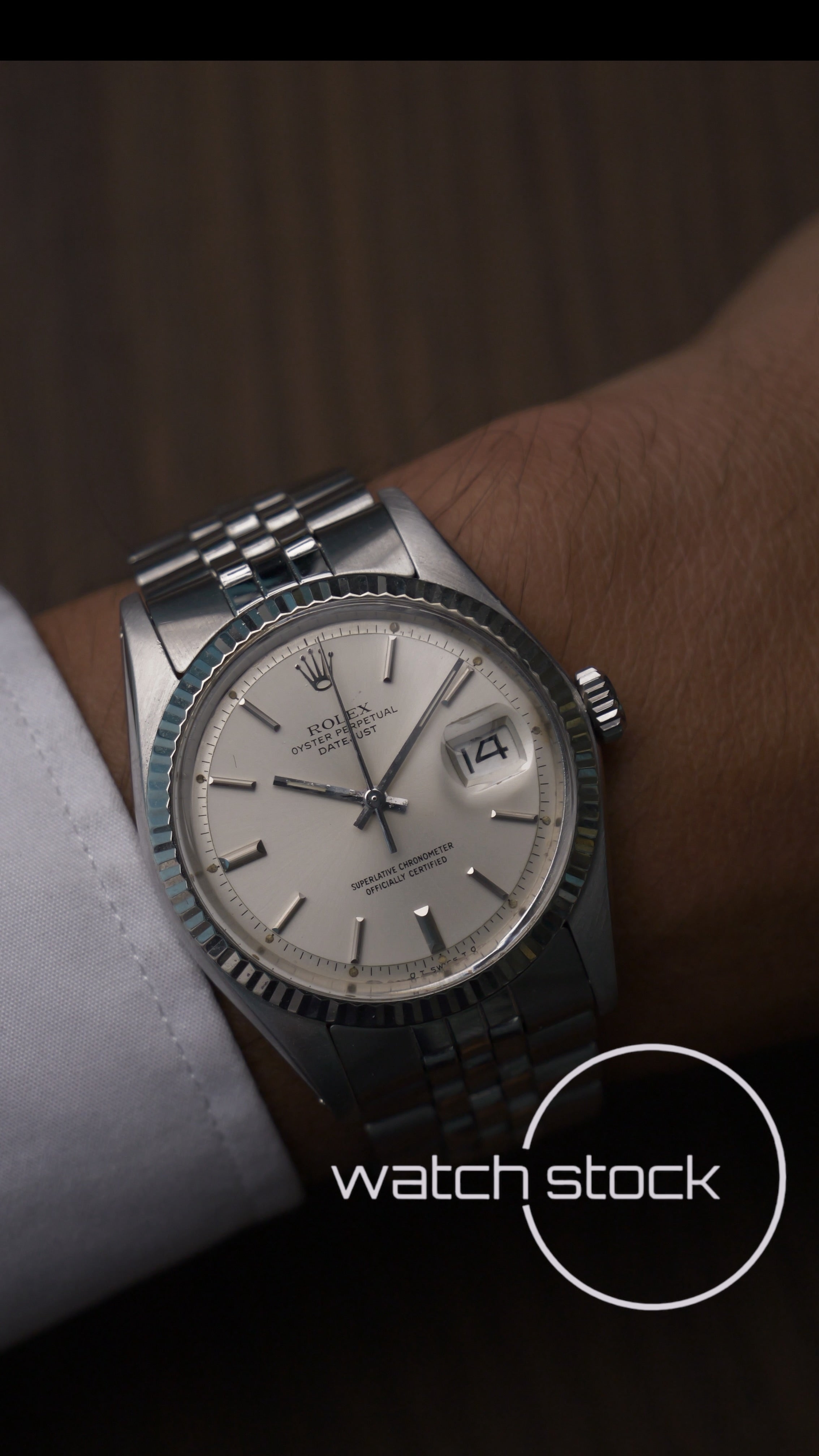 Rolex datejust 36mm ref. 1601 argente dial