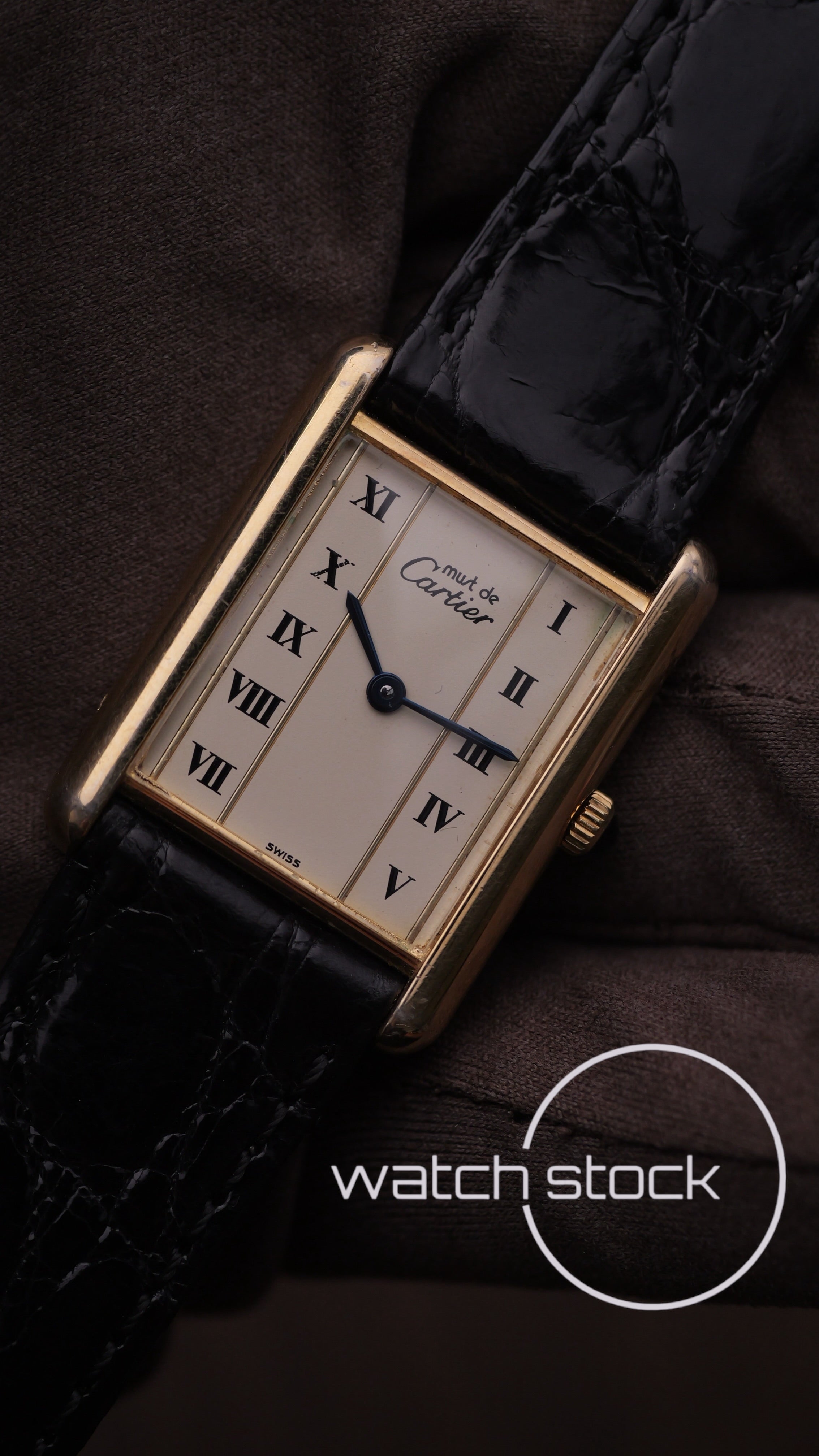 Cartier Tank TG6 quadrante roman number 1980