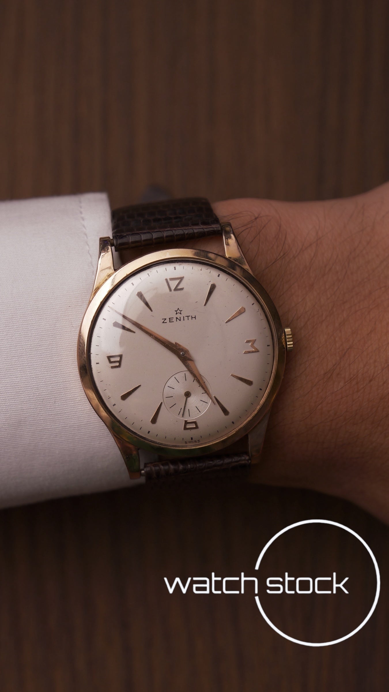 Zenith carica manuale vintage Dress Watch oro 18k 38mm