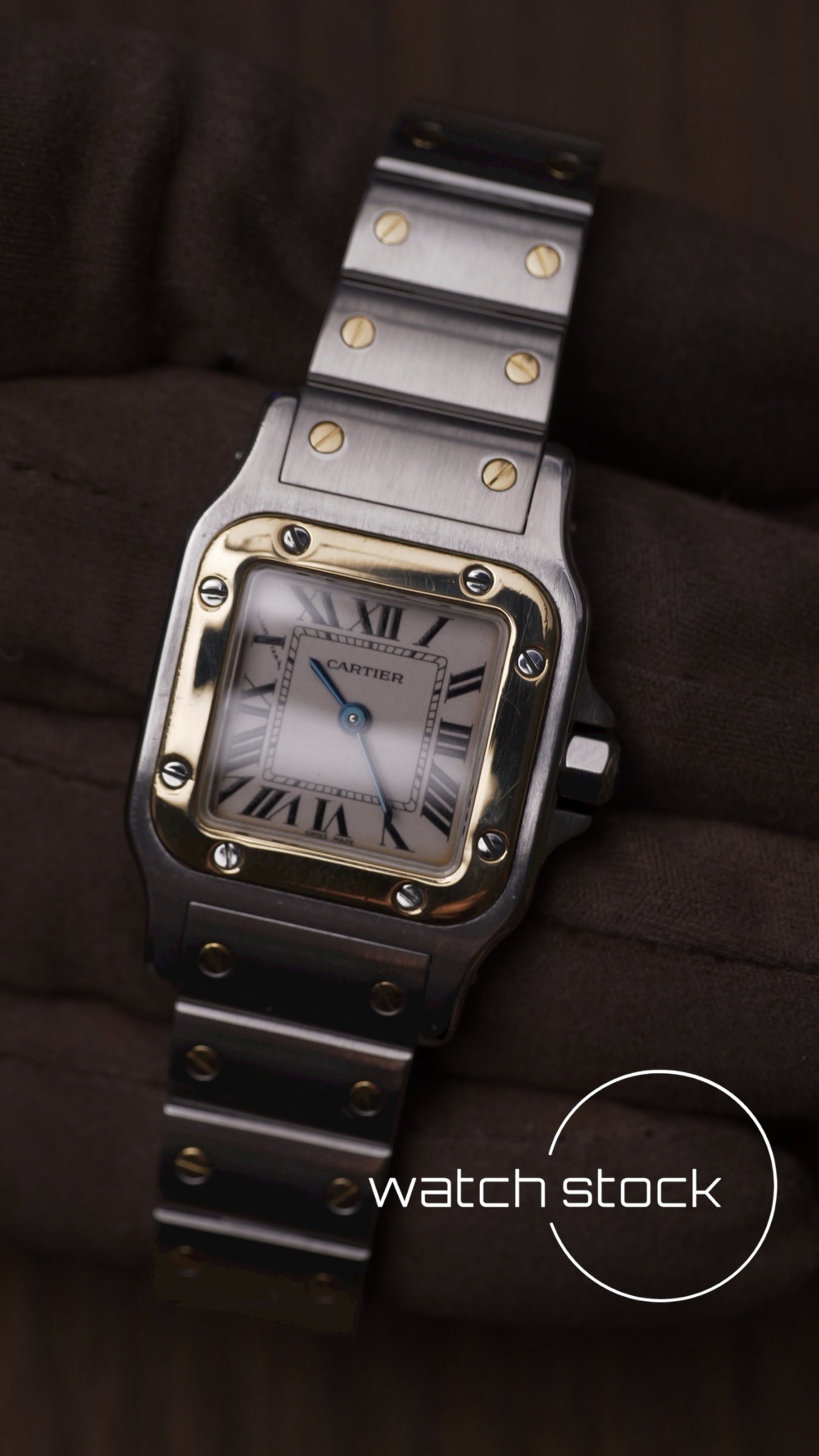 Cartier santos galbee lady quartz 24x35mm ref.1565