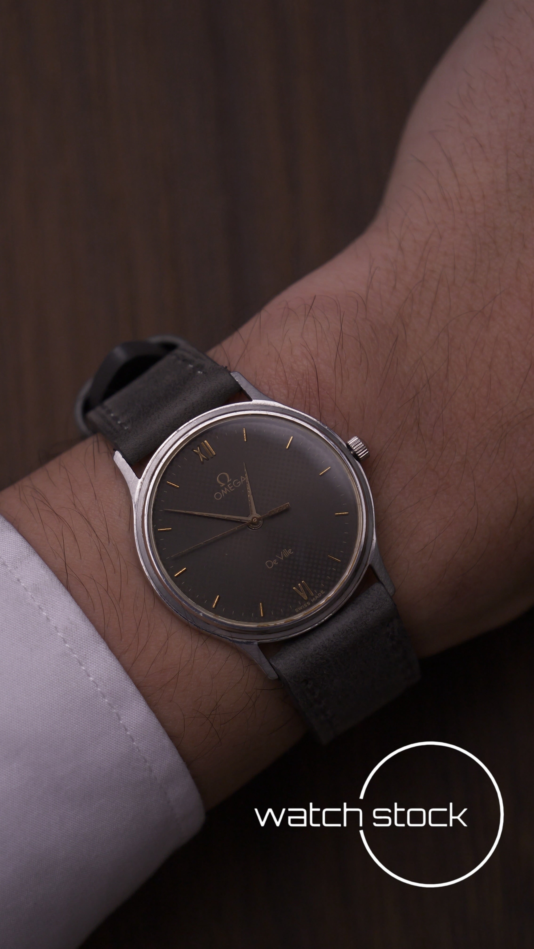 Omega De ville vintage quadrante scacchiera quartz 1982