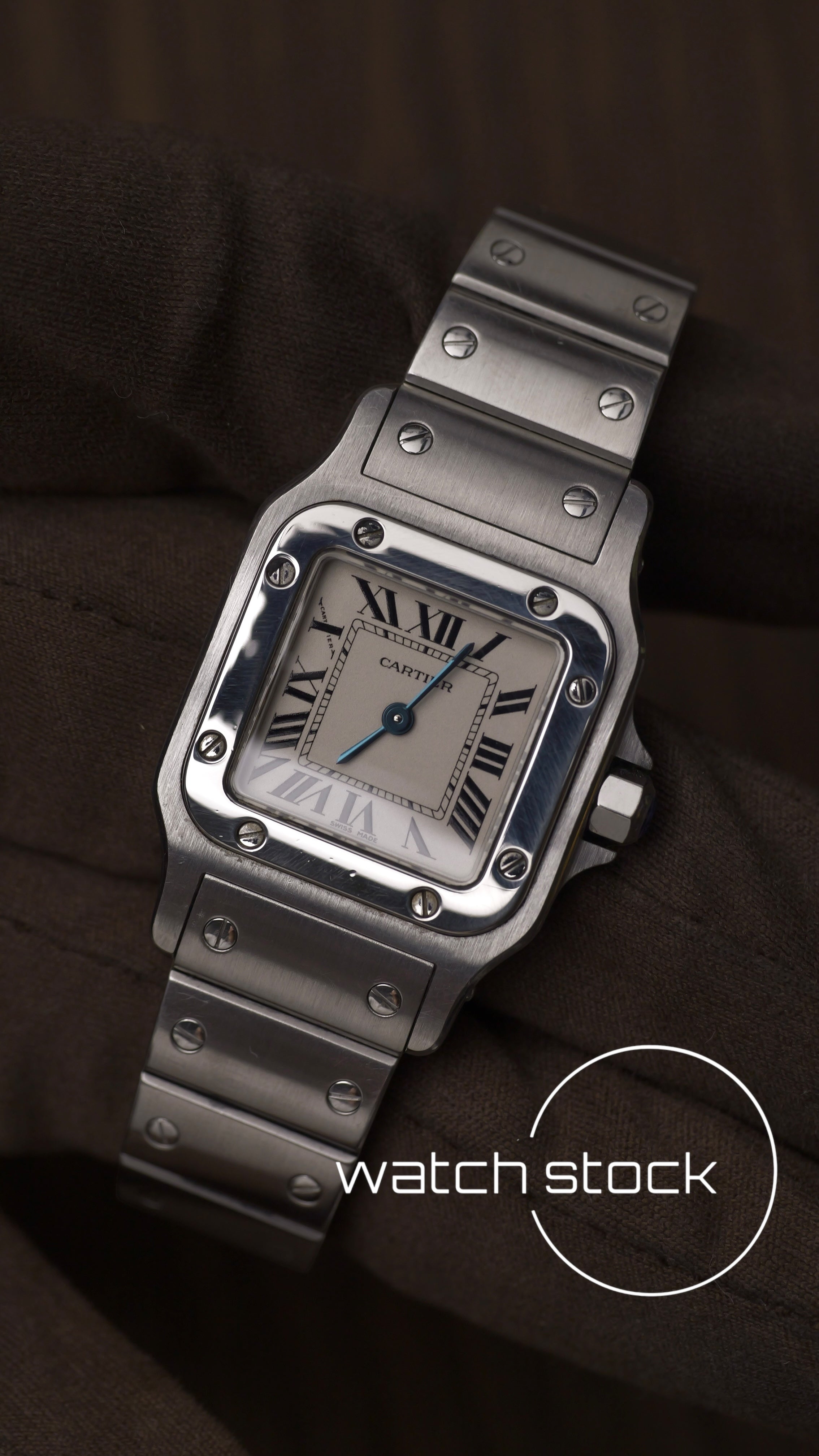 Cartier santos galbee lady quartz 24x35mm ref.1565