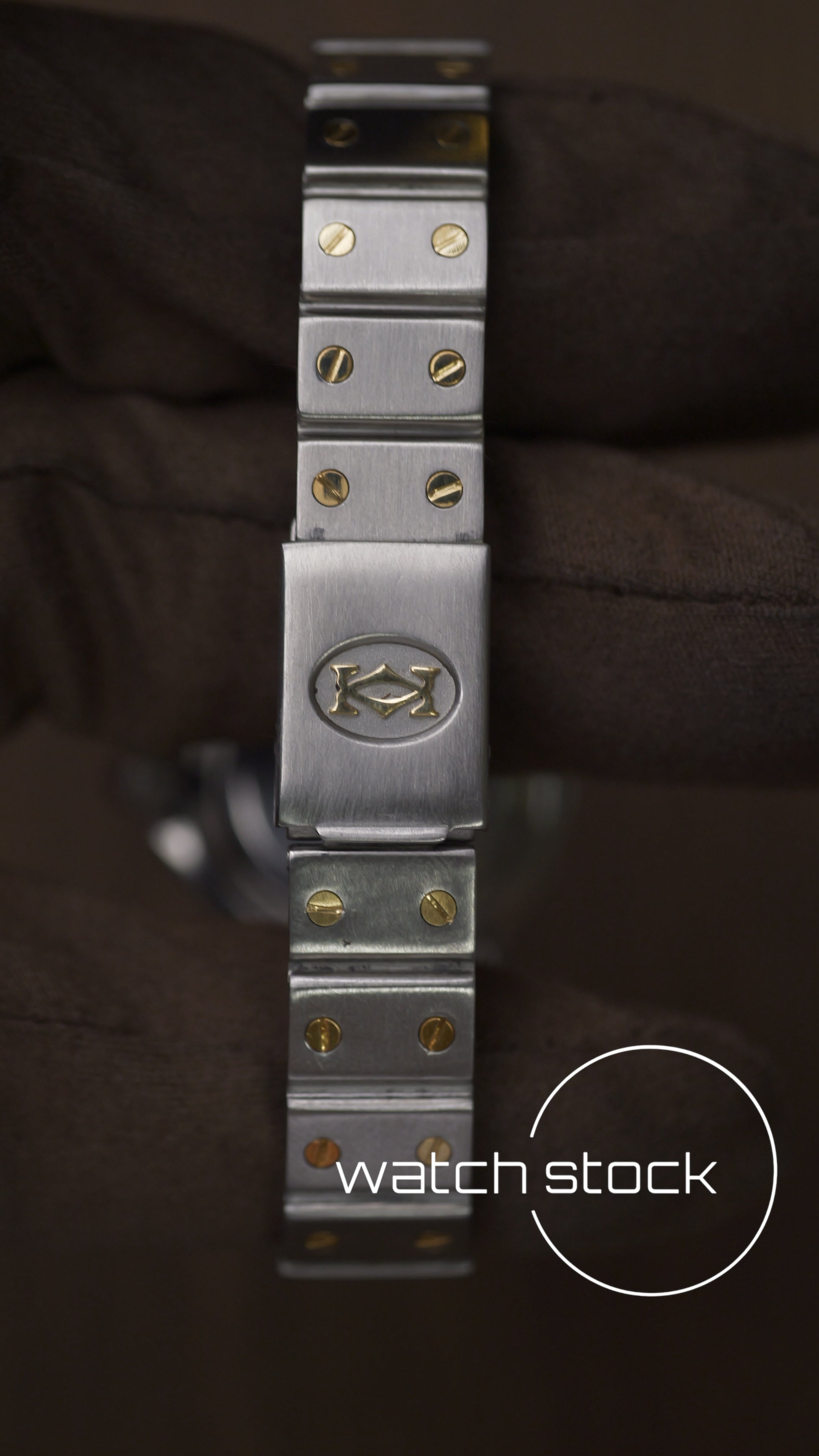 Cartier santos octagon 26mm santos de cartier ref. 0907 Rare dial Burgundy red marble effect lady Automatic