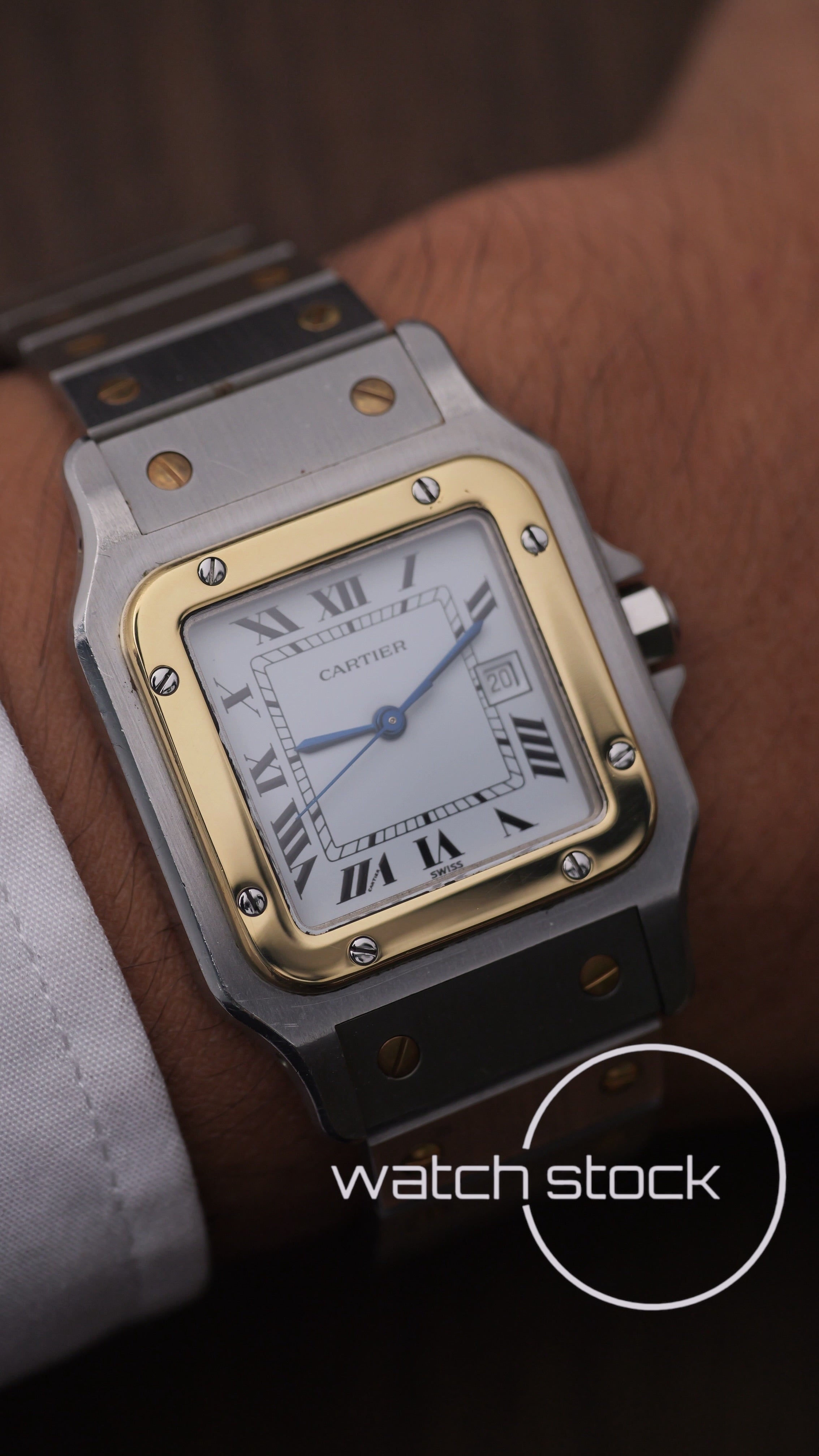 Cartier santos carré ref.2961 Automatic vintage 29x41mm