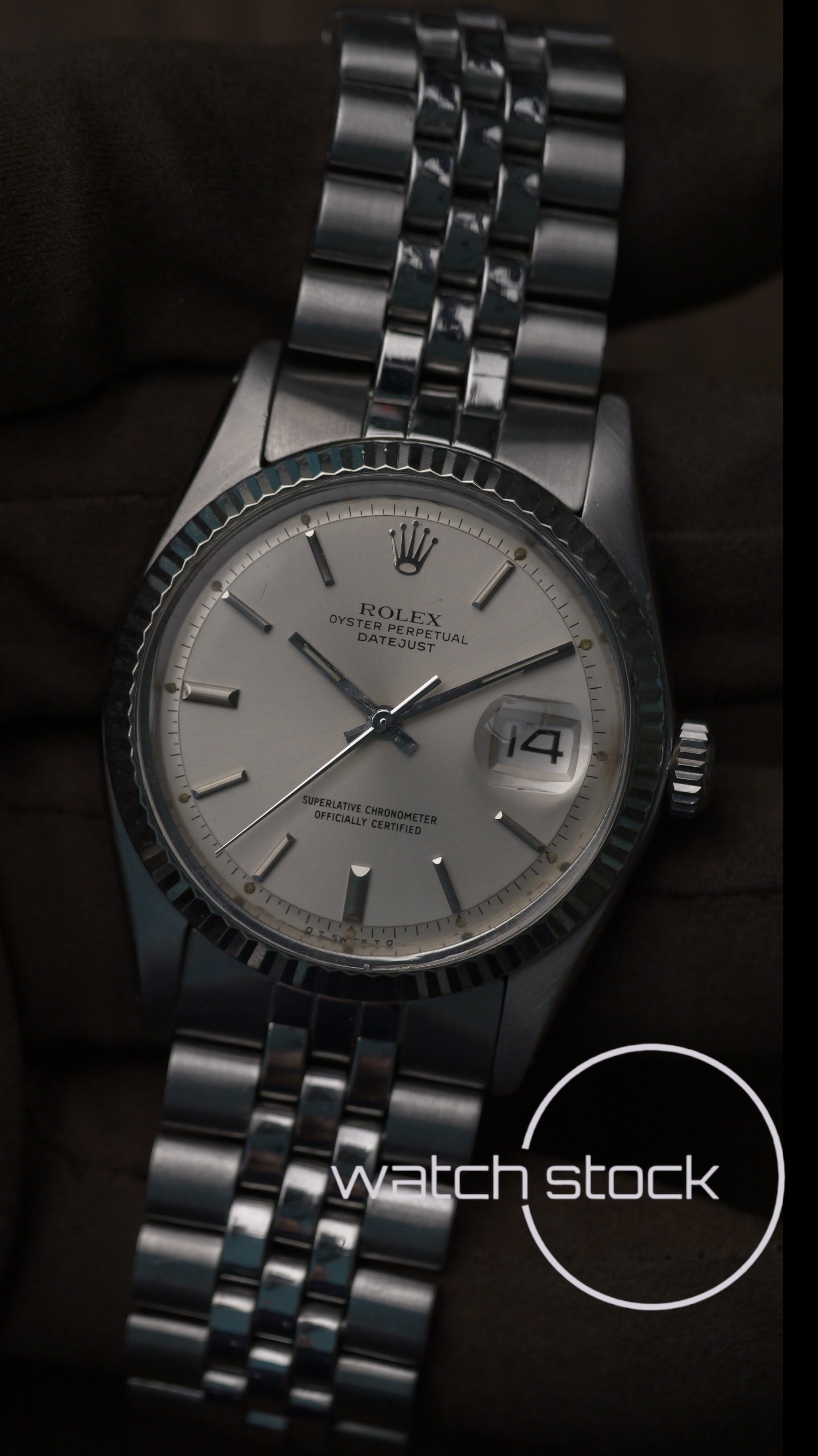 Rolex datejust 36mm ref. 1601 argente dial