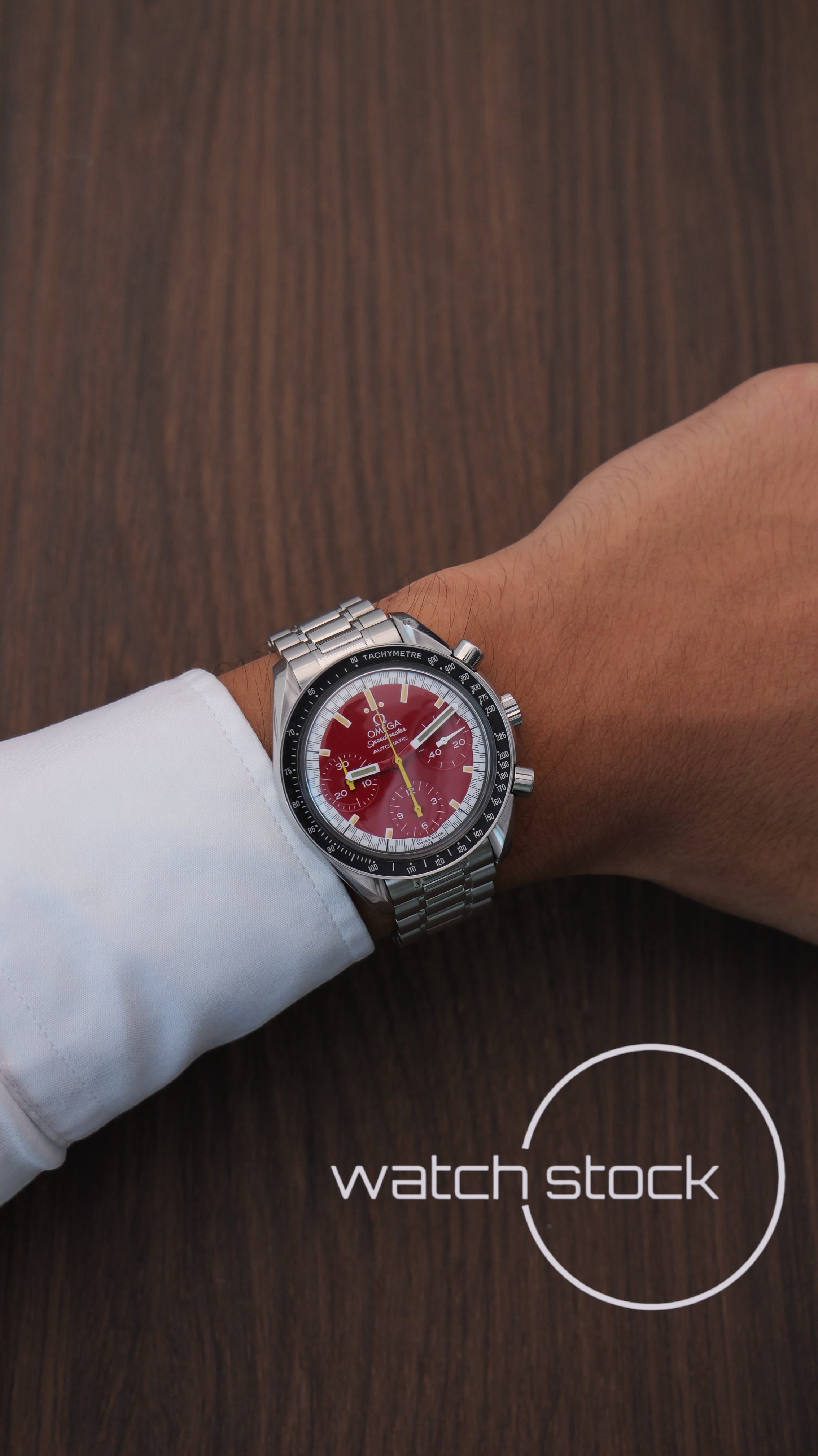 Omega Speedmaster Reduced Schumacher Red Edition 39mm 1995