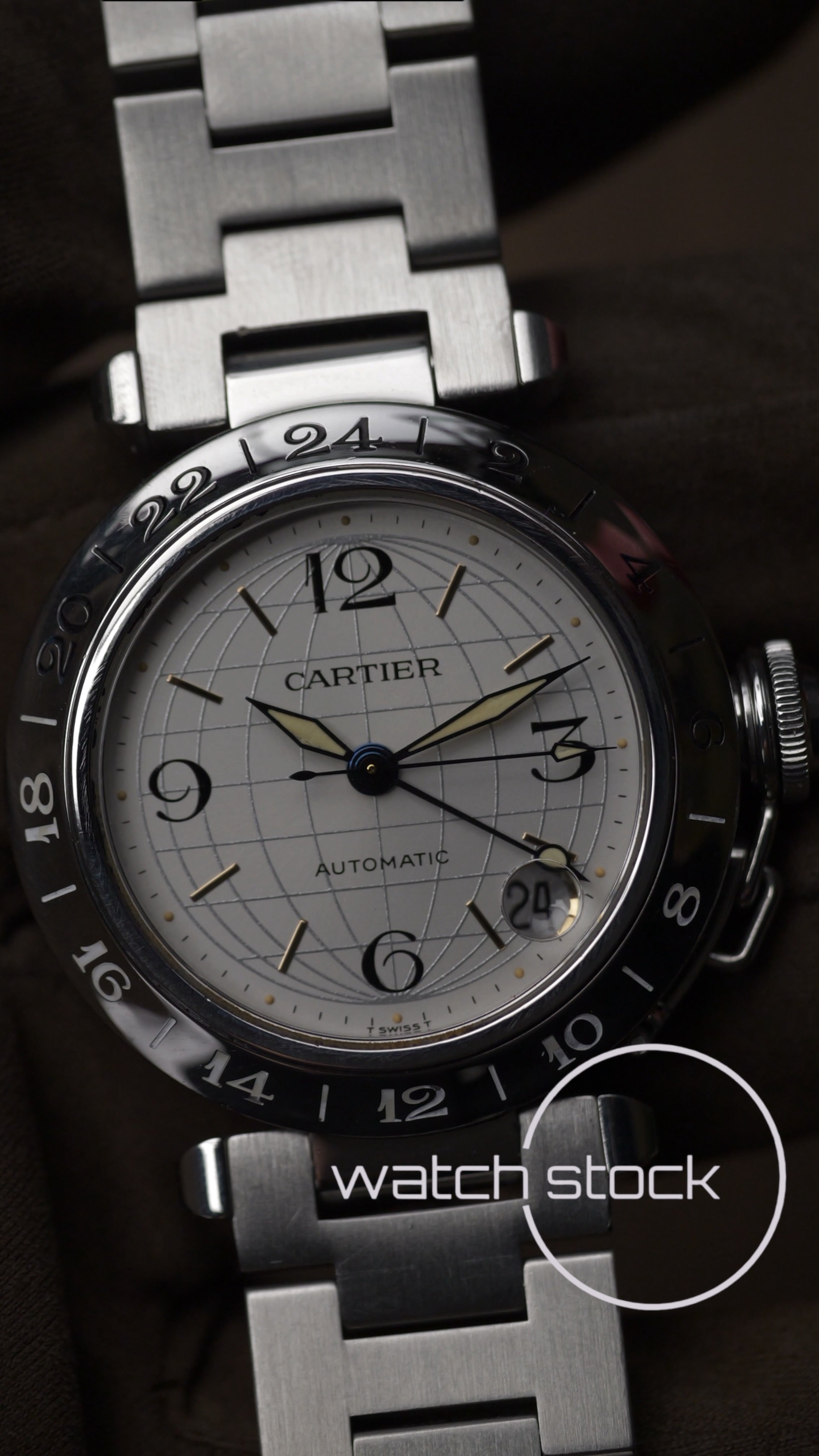 Cartier Pasha Automatic 35mm ref.2377 GMT Full Set