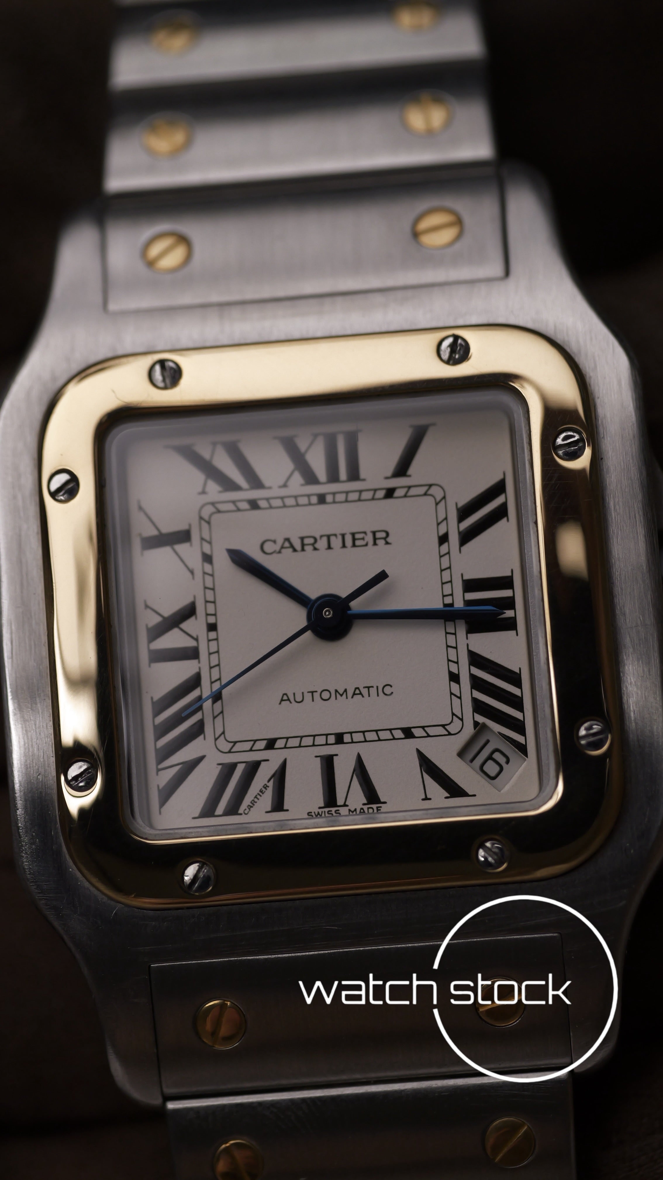 Cartier santos galbee XL Gold Steel ref.2823 Full set Automatic 32x45mm