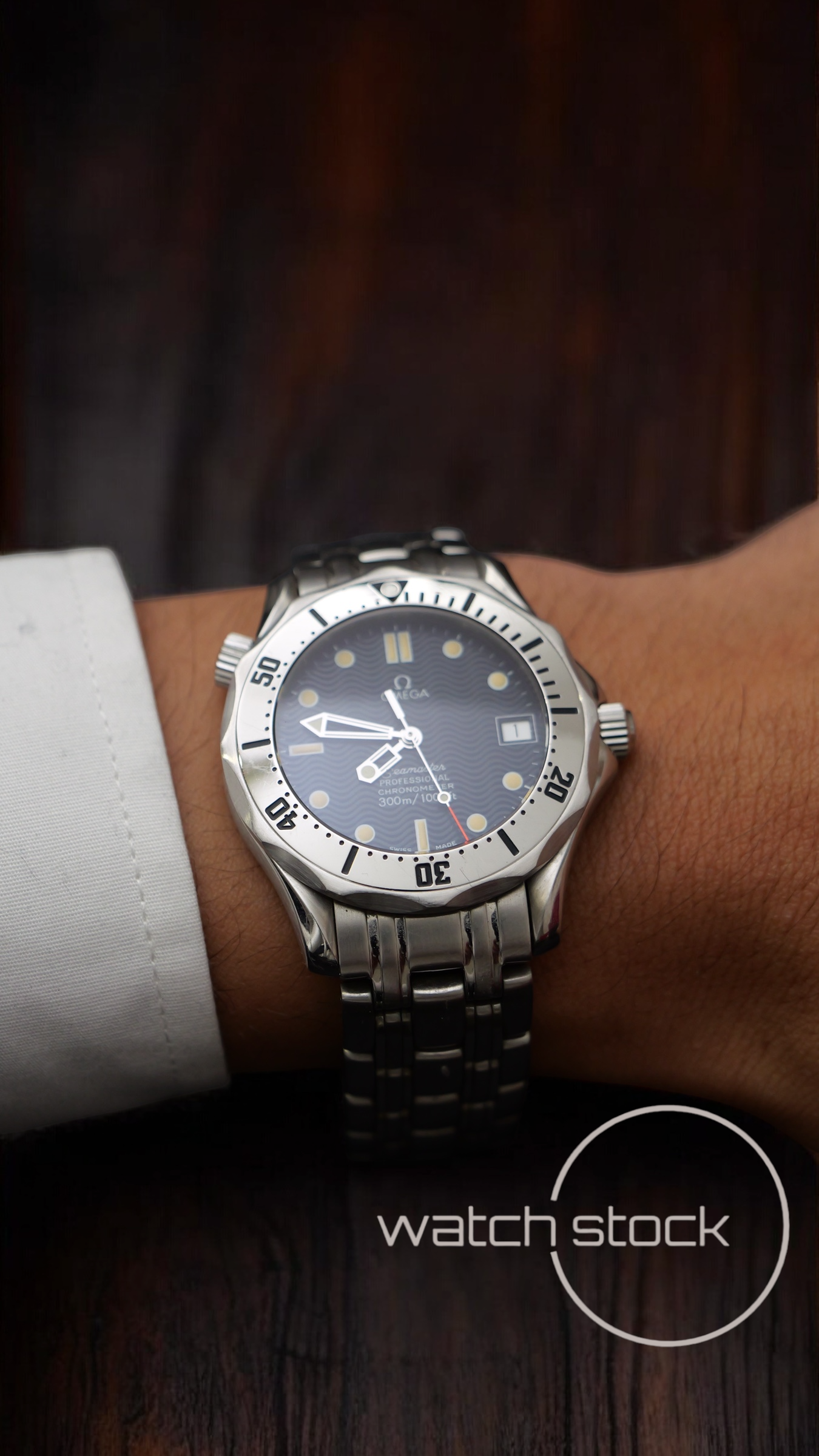 Omega seamaster 300m automatic (36mm) blue dial ref. 168.1502