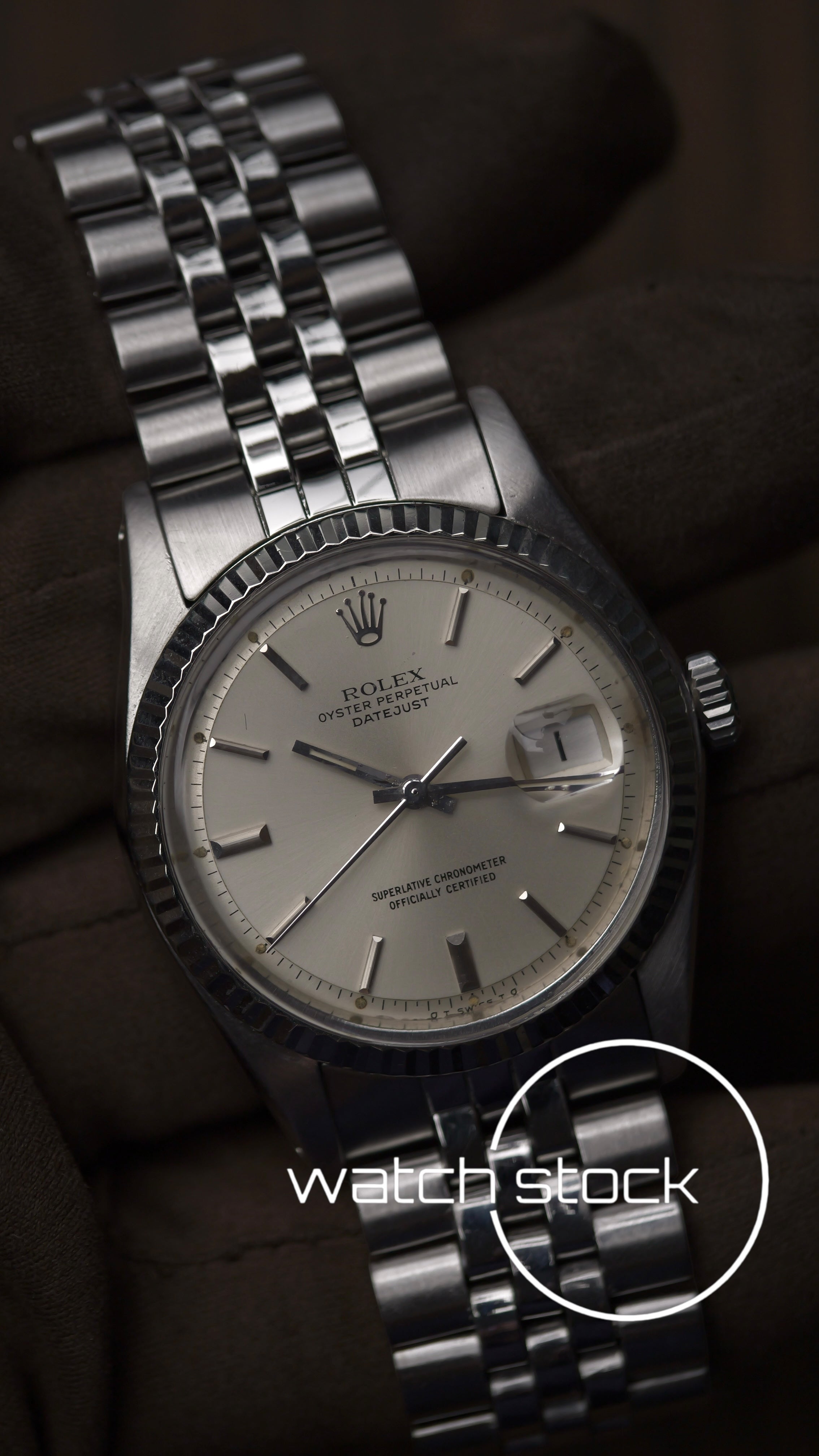 Rolex datejust 36mm ref. 1601 argente dial
