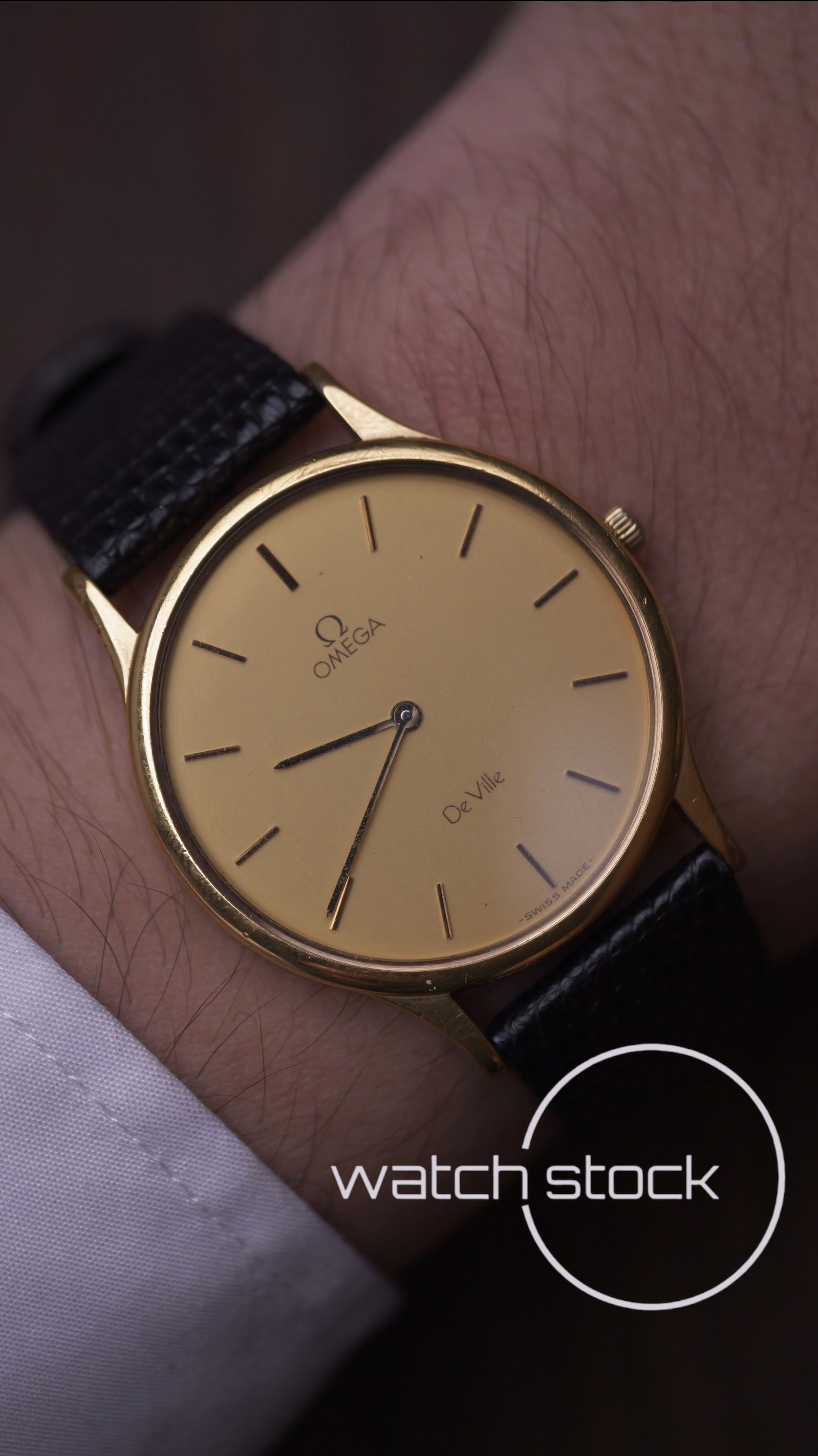 Omega De ville vintage 33mm placcato oro