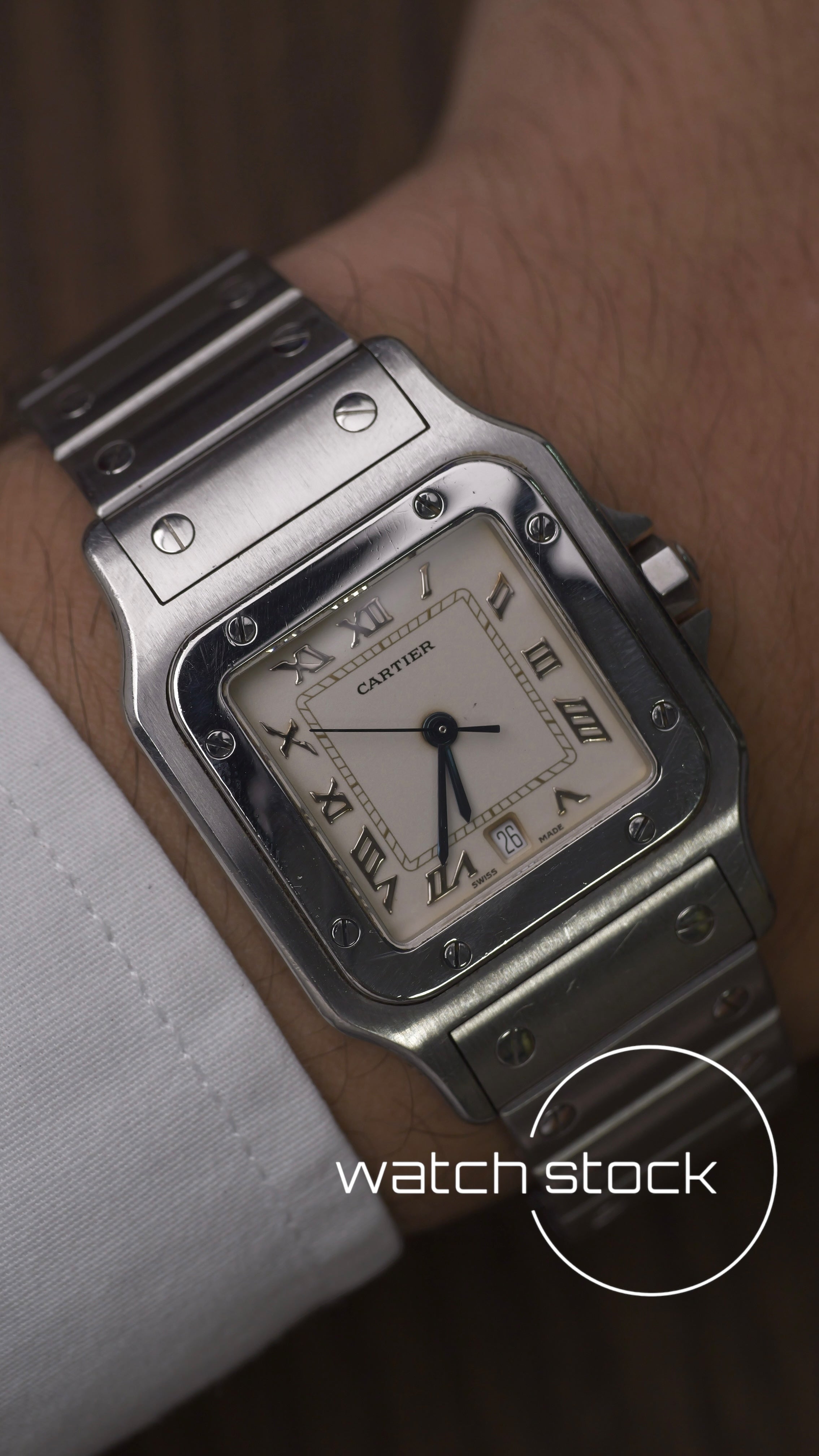 Cartier santos galbee men quartz 29x41mm ref.1564