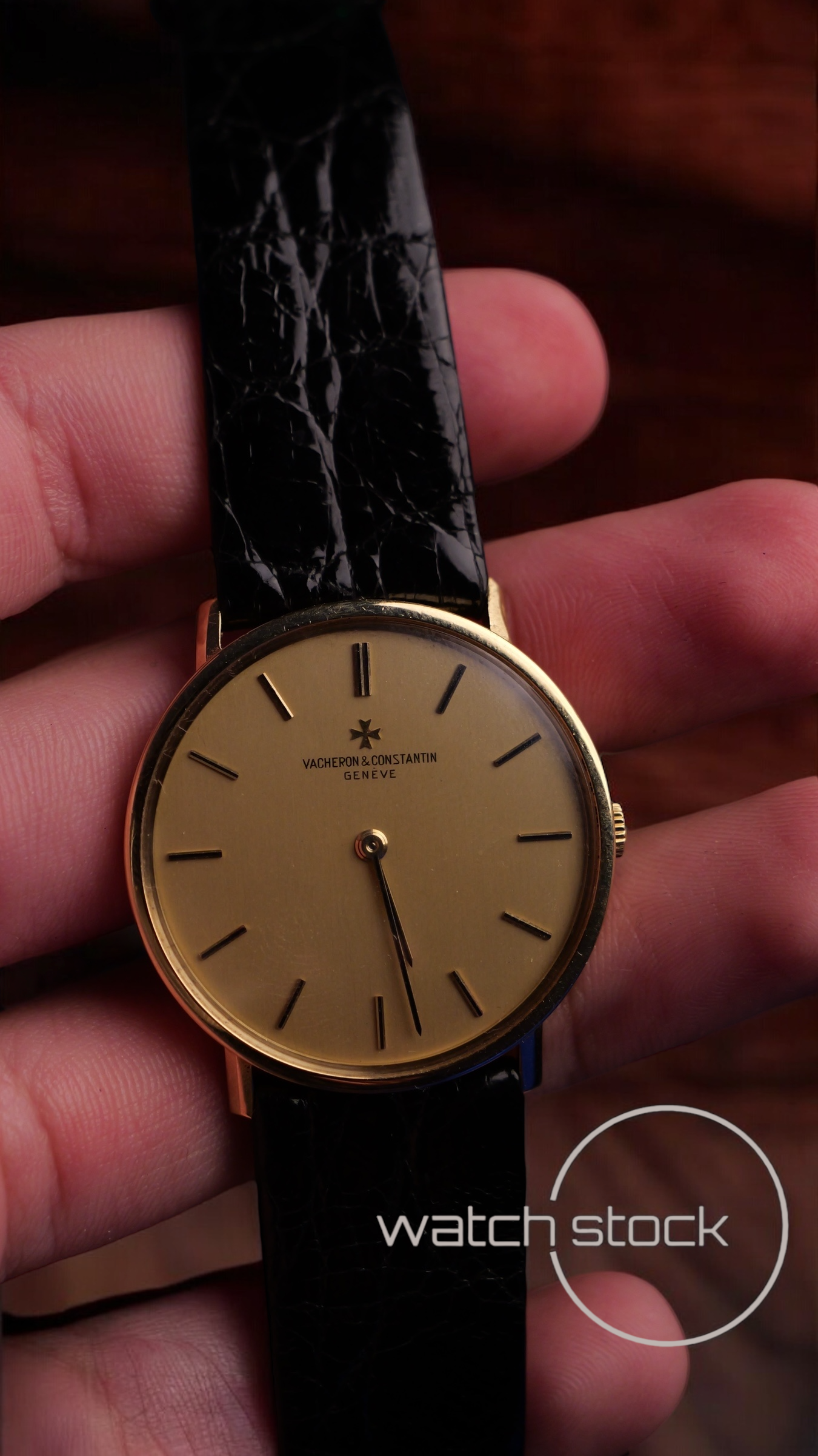 Vacheron costantin patrimony essential 18kt gold dial vintage Dress Watch unisex 34mm carica manuale
