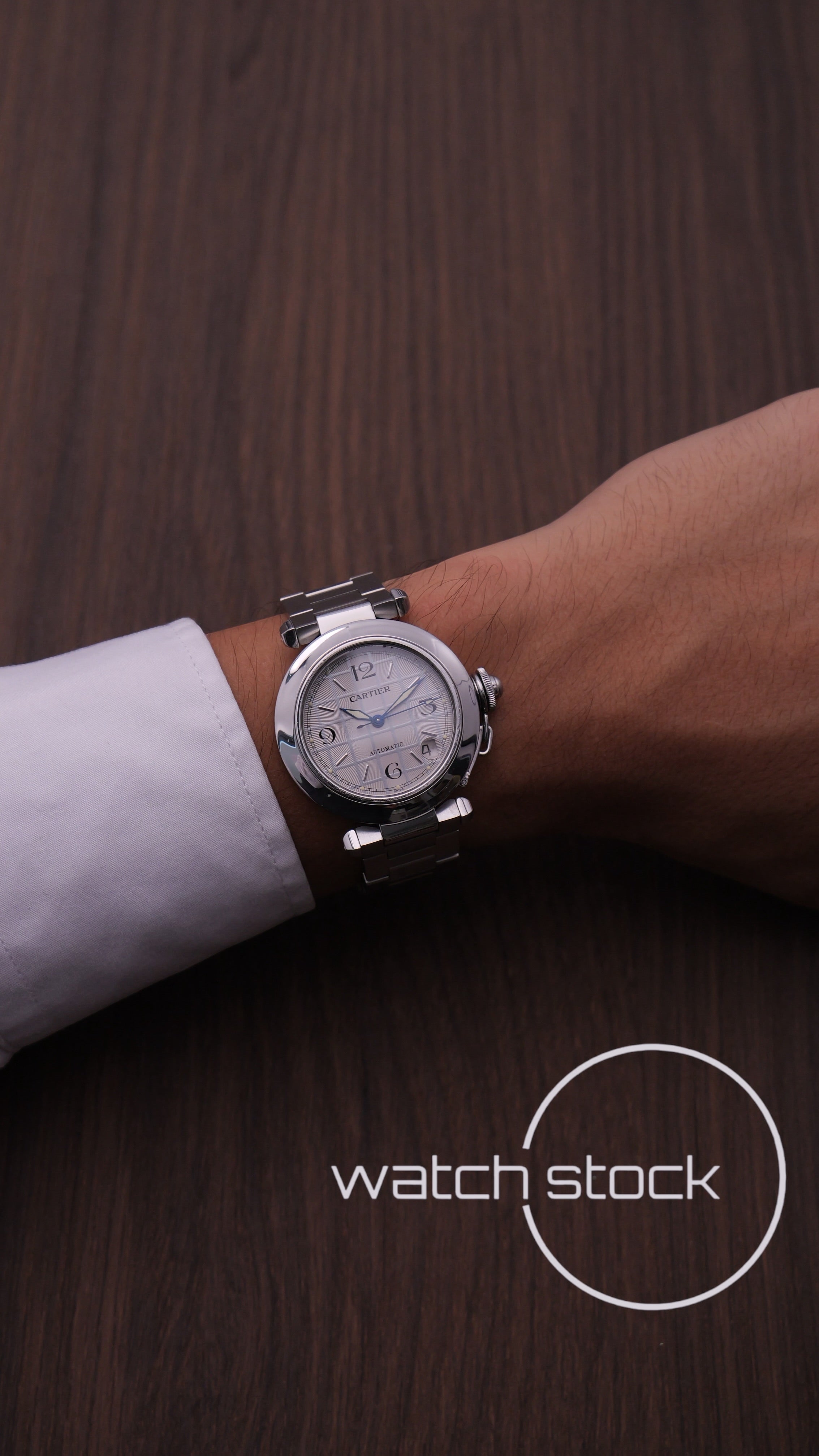 Cartier Pasha Automatic 35mm ref.2324 Grey dial Full Set