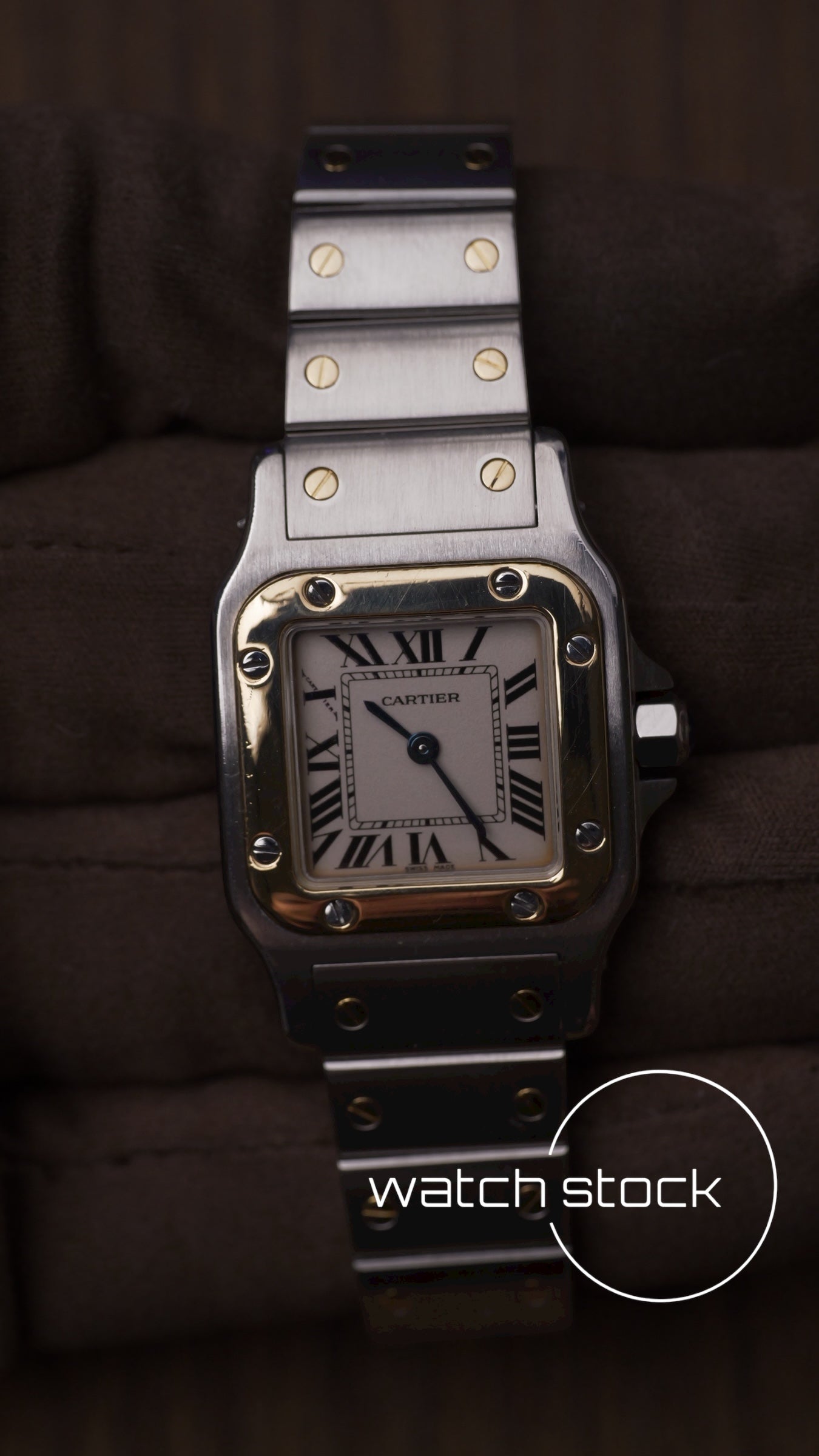 Cartier santos galbee lady quartz 24x35mm ref.1565