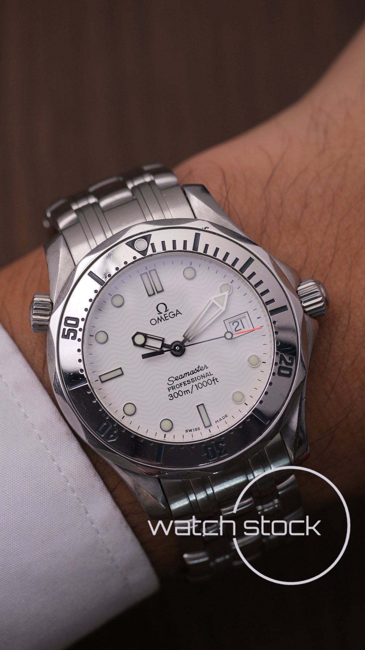 Omega seamaster 300m quartz (36mm) white dial