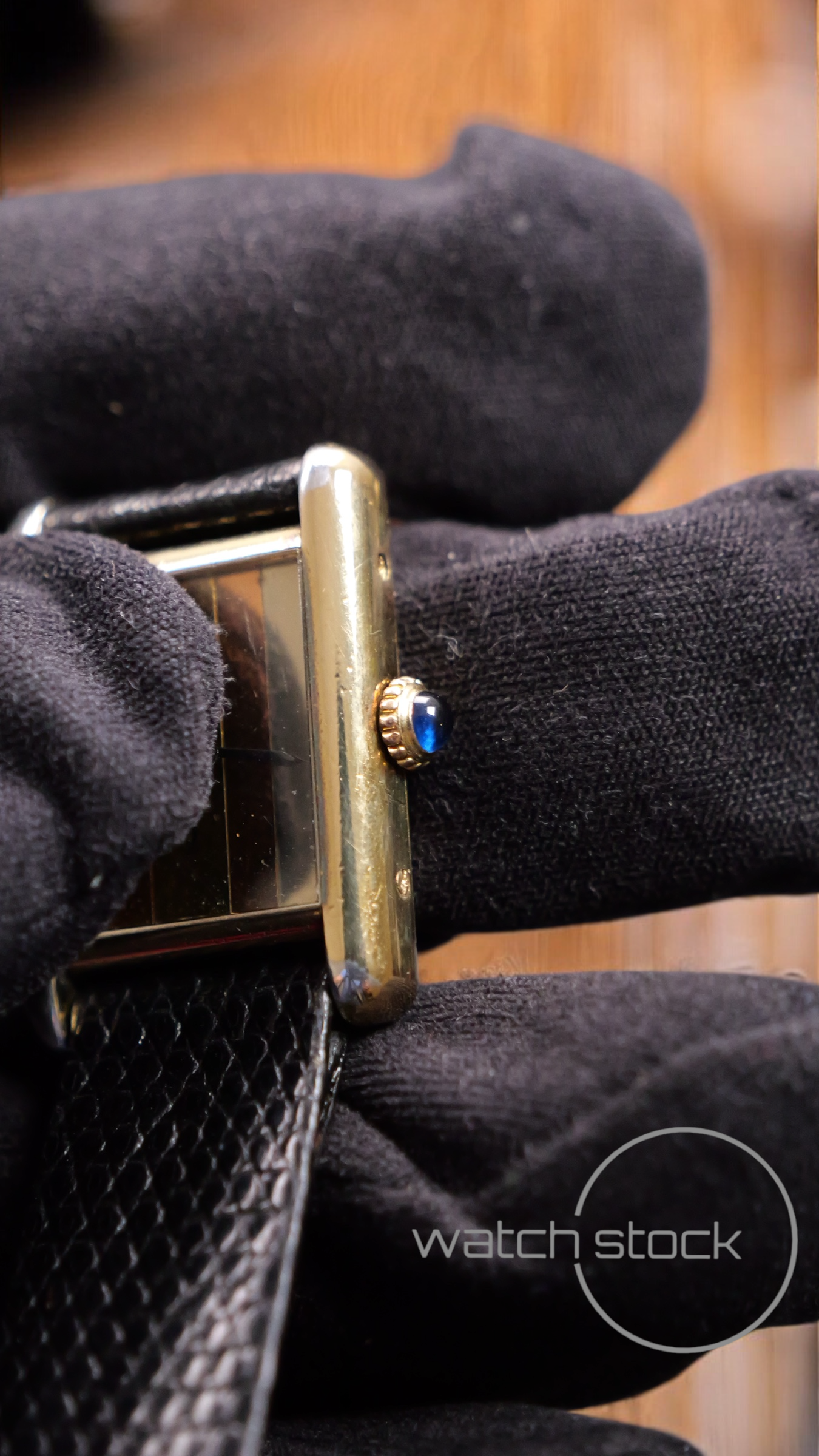 Cartier tank ref. 227001 vermeil argent plaque gold Trinity dial carica manuale taglia 3