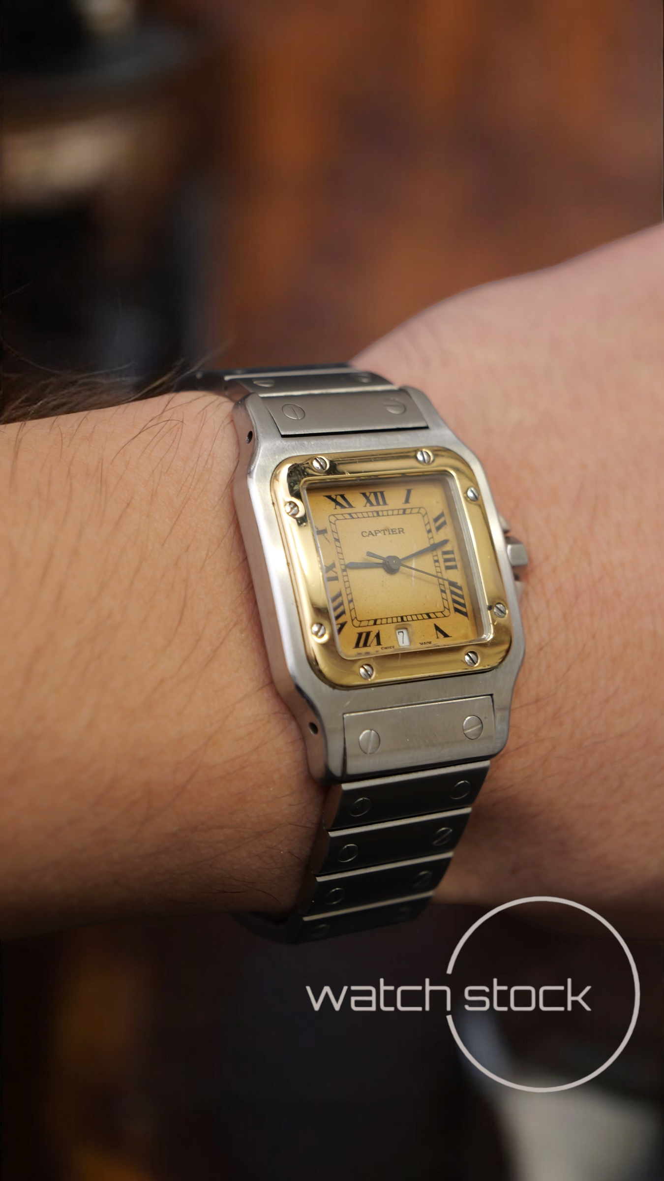 Cartier santos galbe 29x41mm Ref. 187901 must de cartier quarz