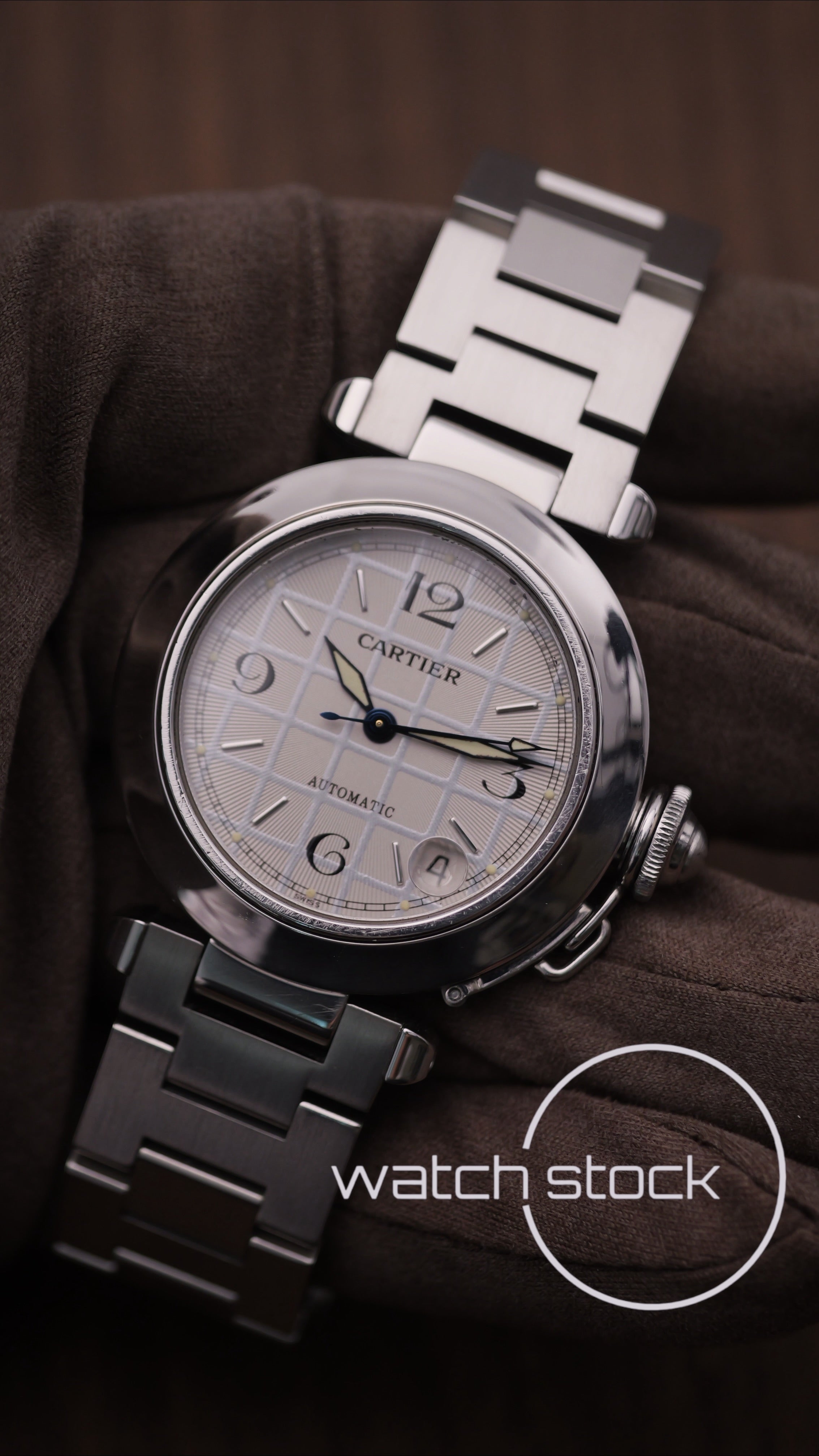 Cartier Pasha Automatic 35mm ref.2324 Grey dial Full Set