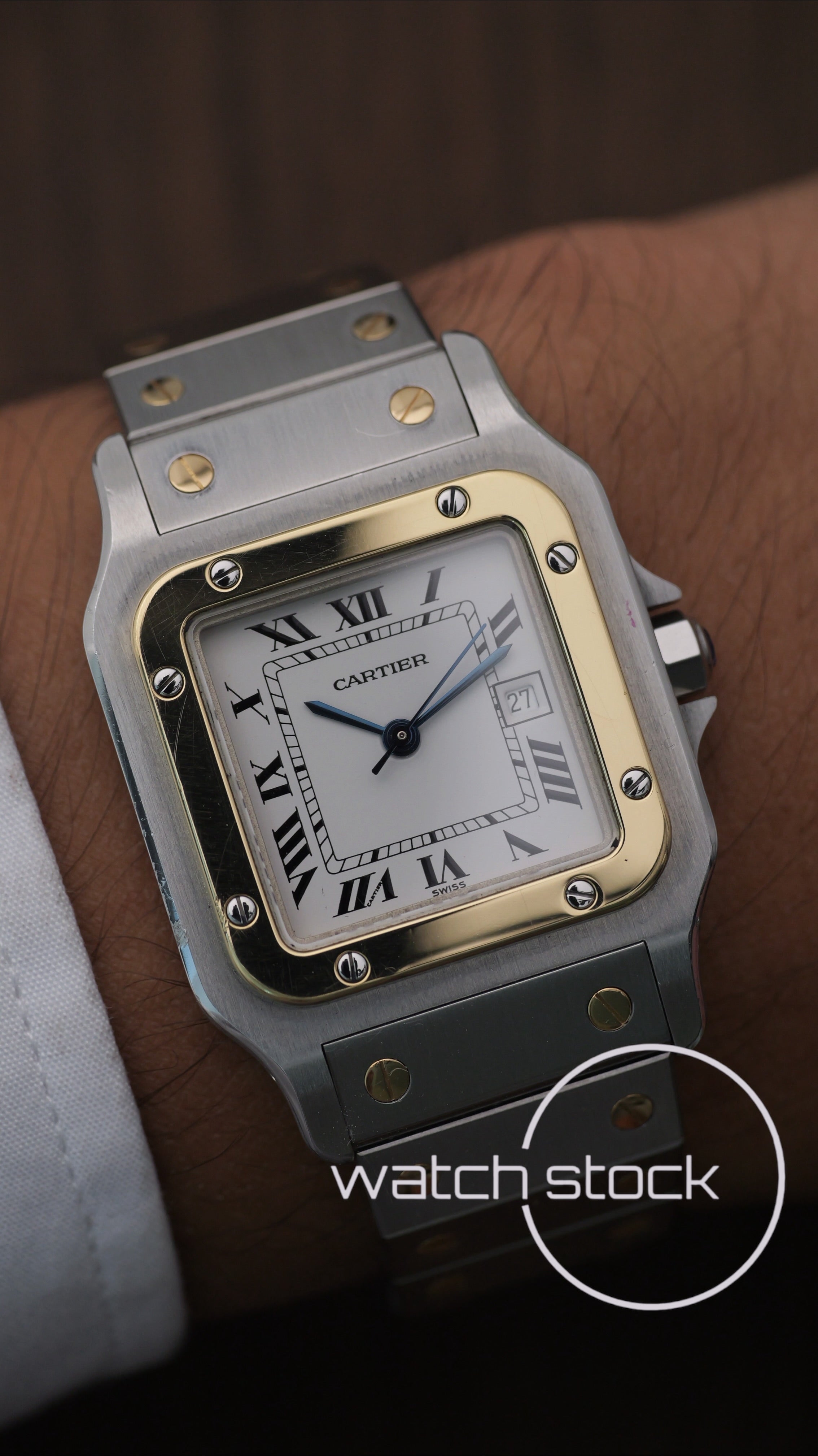 Cartier santos carré ref.2961 Automatic vintage 29x41mm