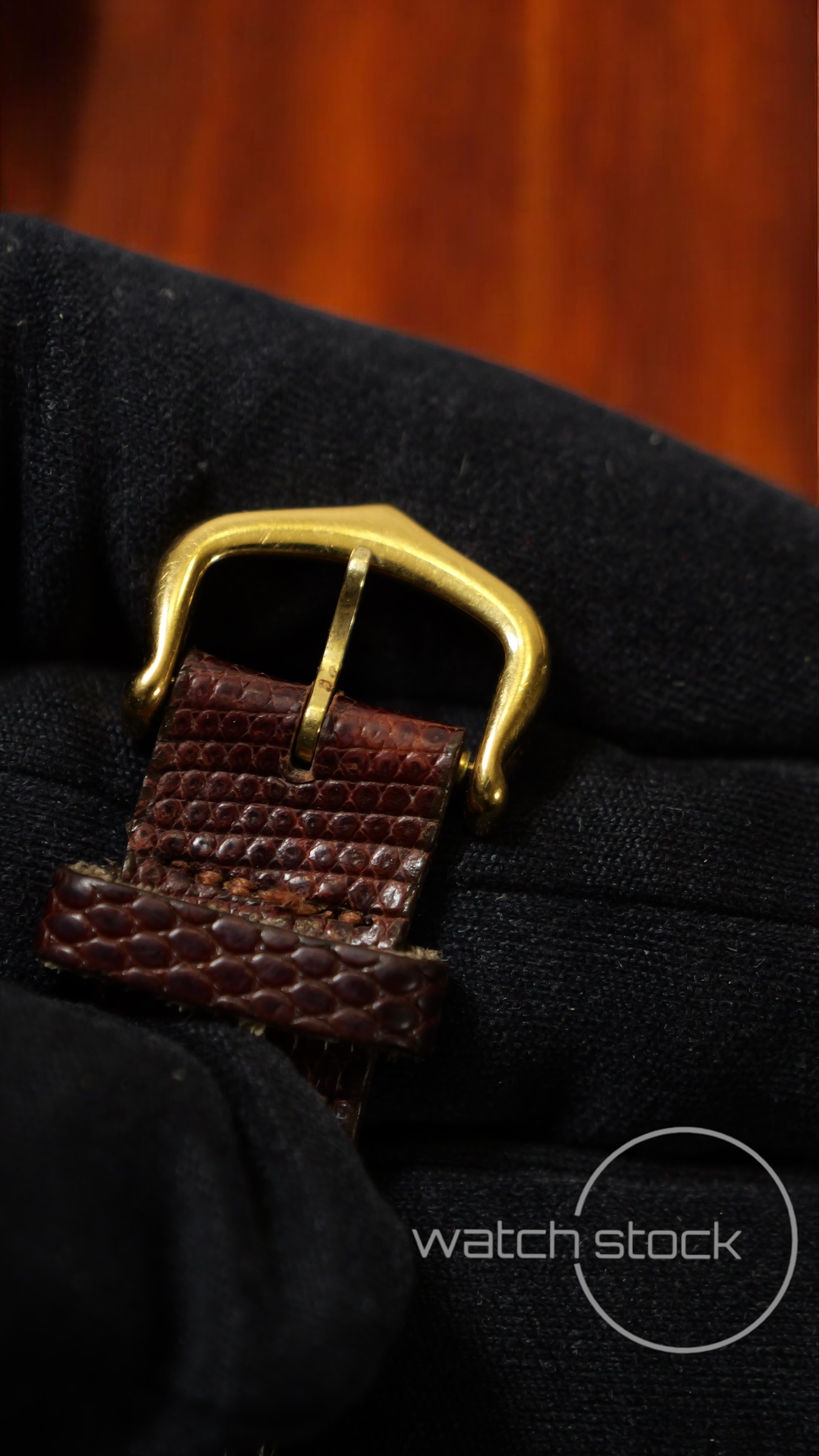 Cartier tank ref. 080557 carica manuale vermeil cartier argent plaque gold red/brown dial spider
