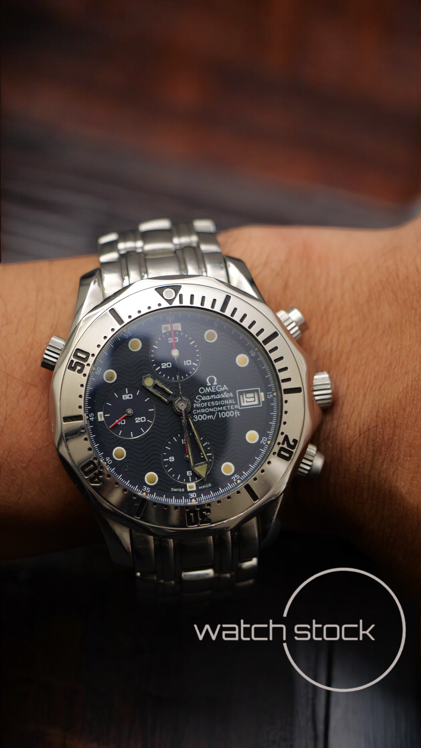 Omega seamaster 300m Chrono 41mm ref.178.0504 blue Revisionato