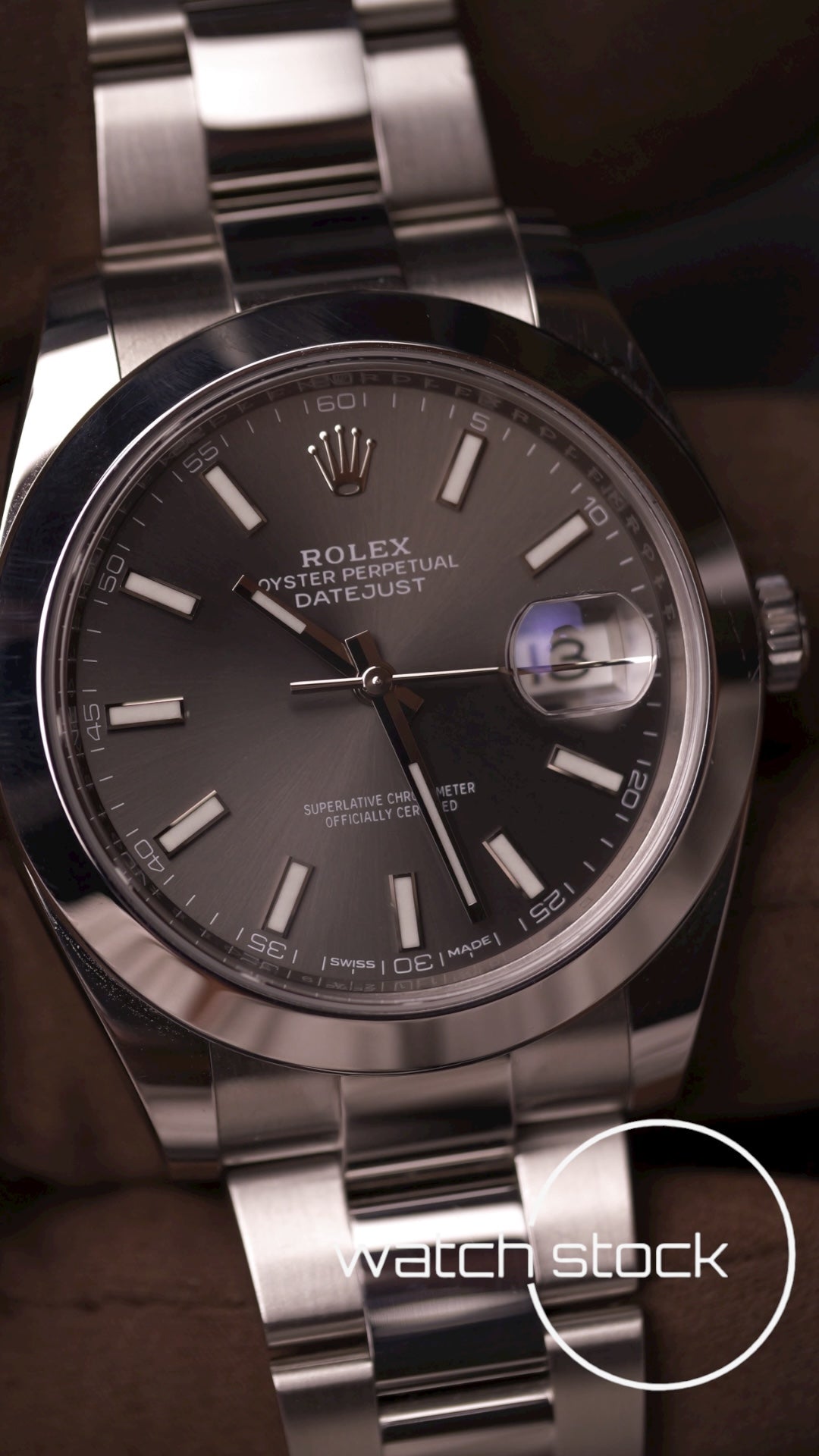 Rolex Datejust Dark Rhodium 41mm ref 126300 full set anno 2018