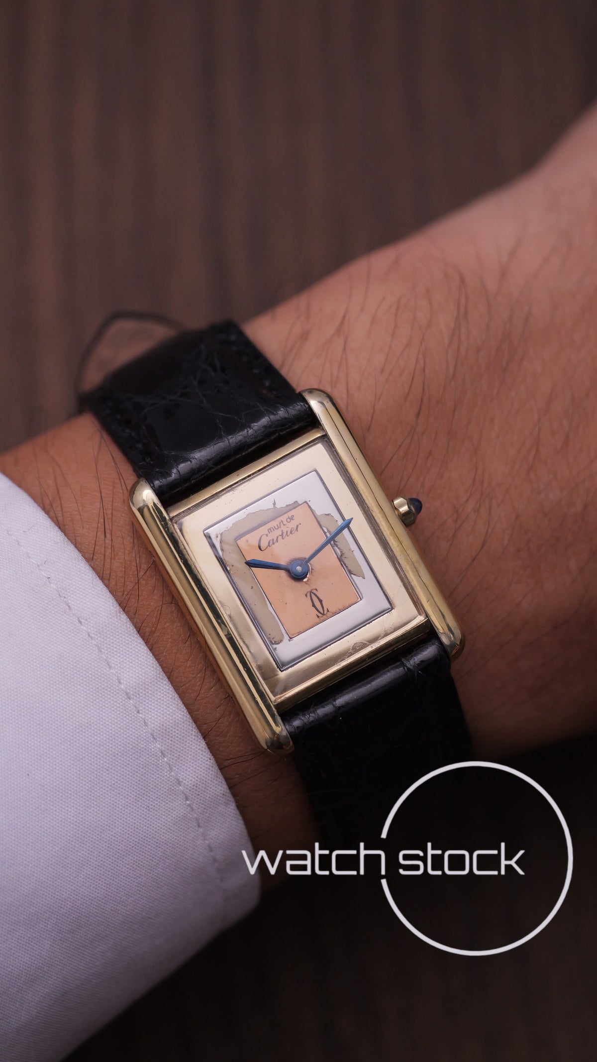 Cartier Tank trinity dial vintage men size