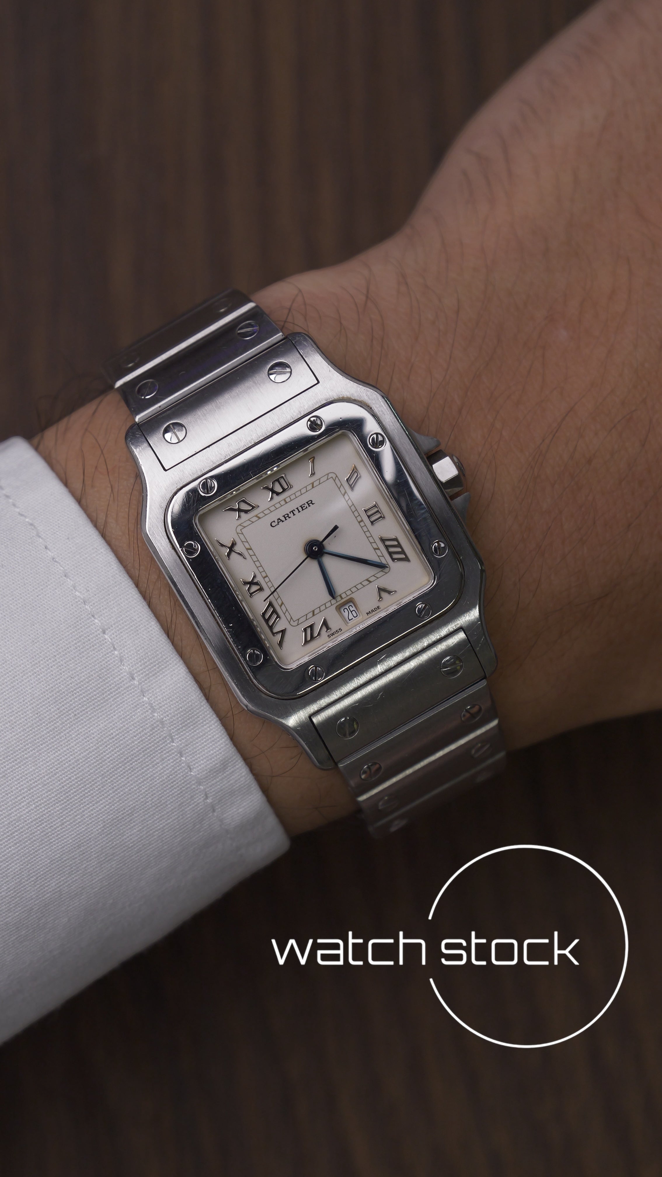 Cartier santos galbee men quartz 29x41mm ref.1564