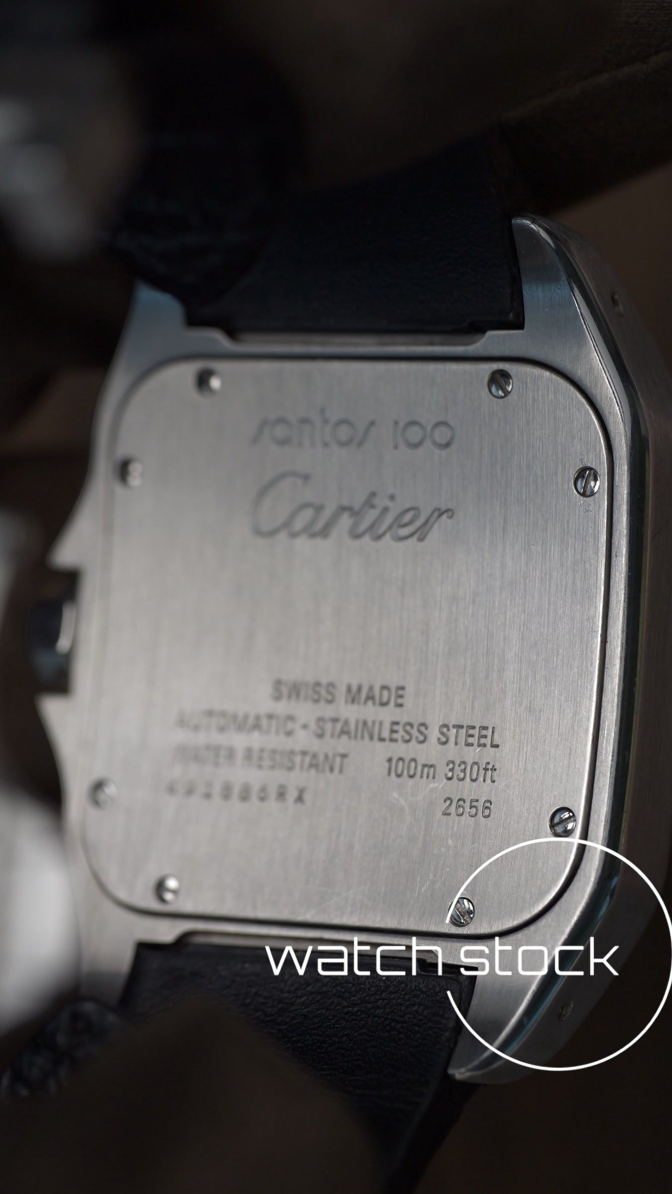 Cartier santos 100 XL ref.2656 Automatic custom diamond