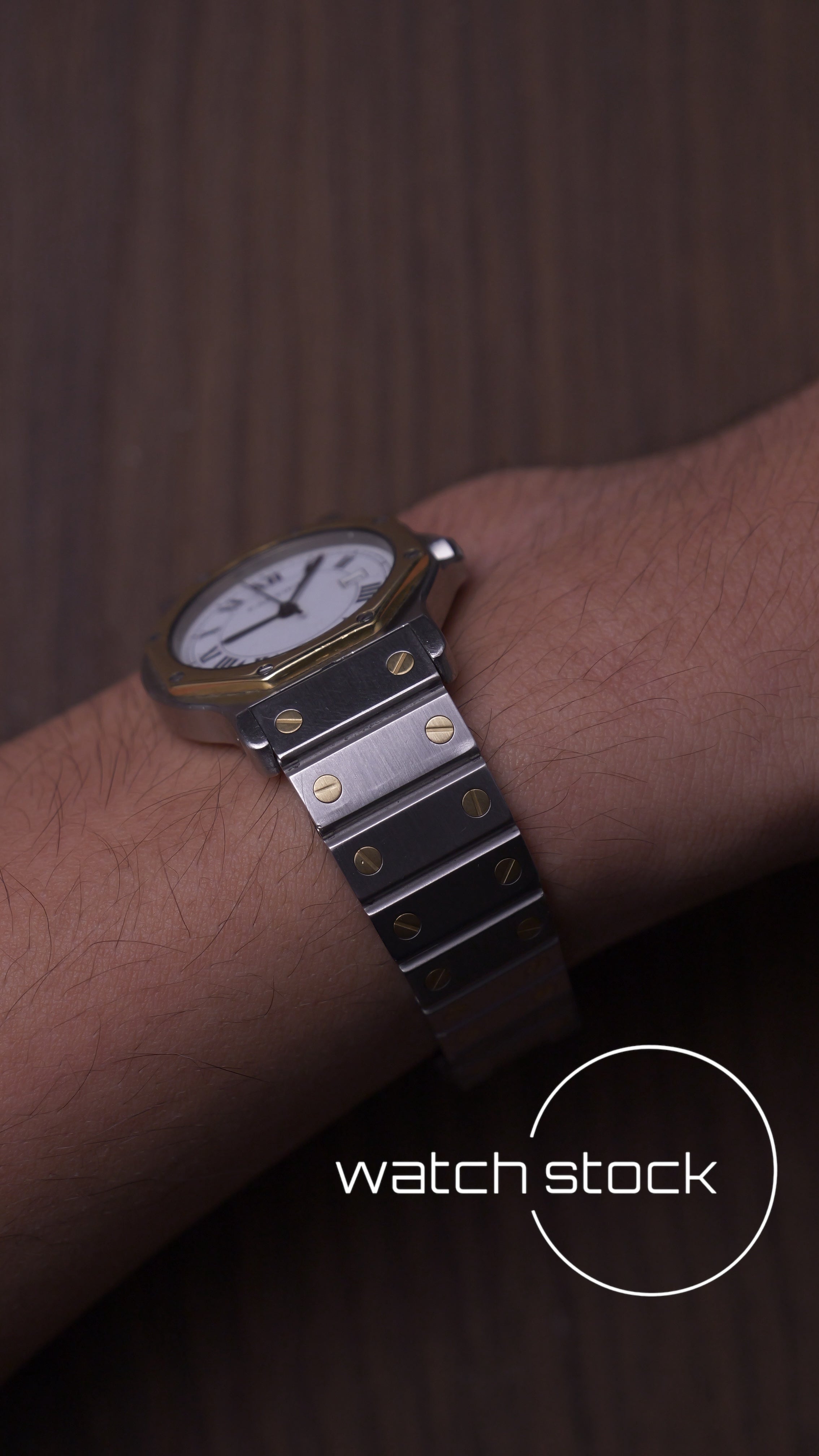 Cartier santos Octagon 30mm Large men ref.2966 Automatic