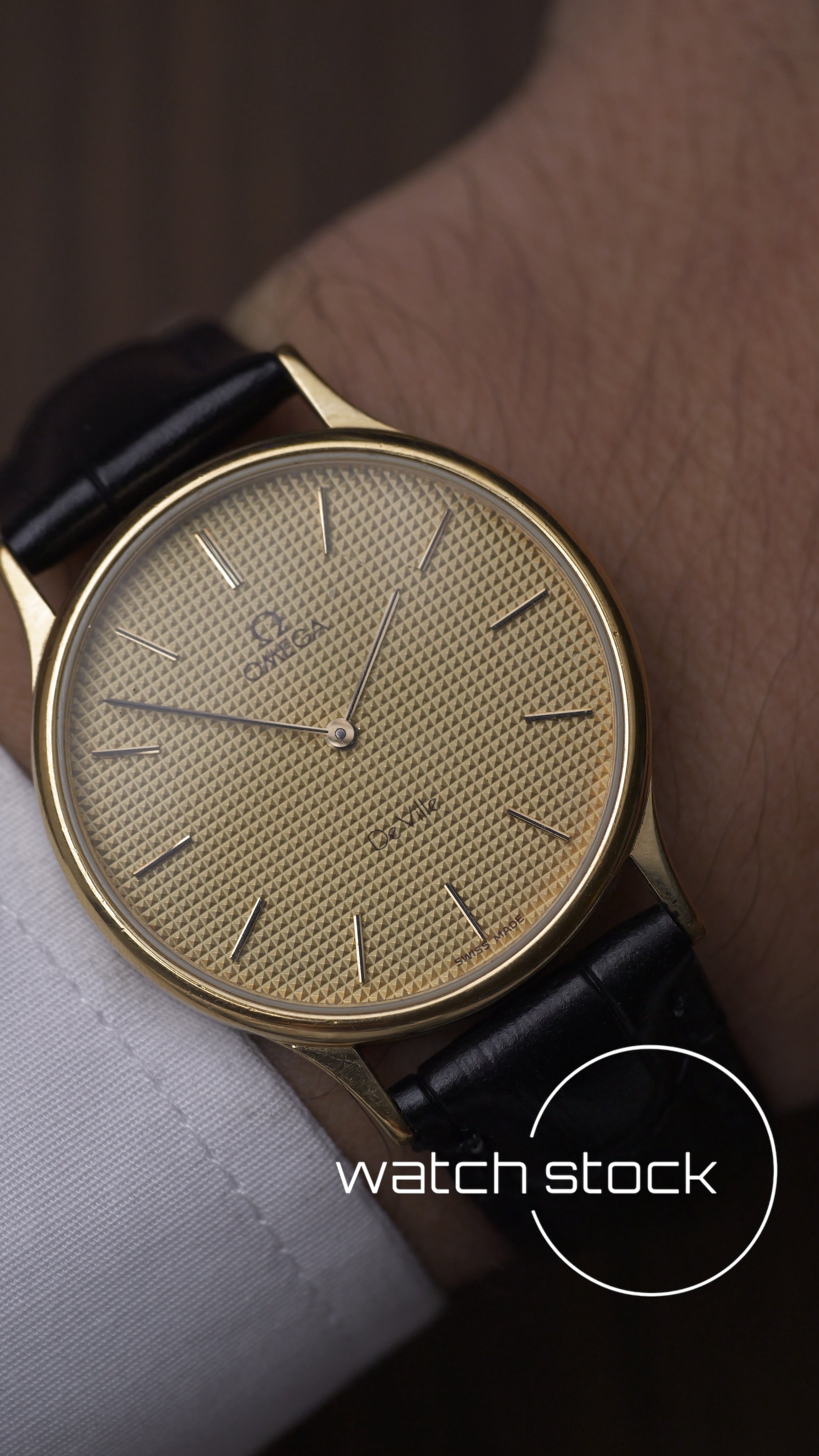 Omega De ville vintage 33mm placcato oro