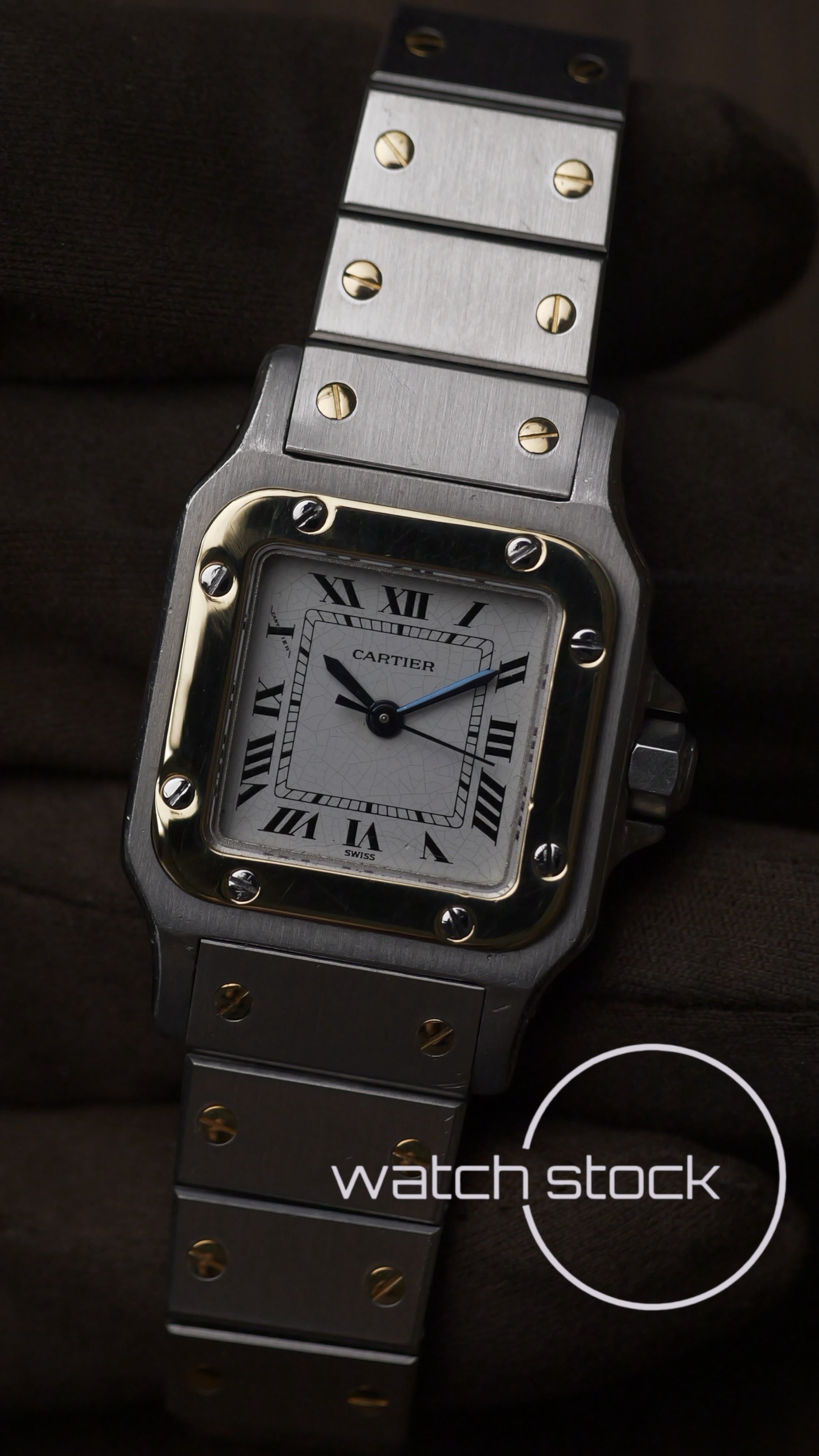 Cartier santos carré lady automatic ref.0902 24x35mm