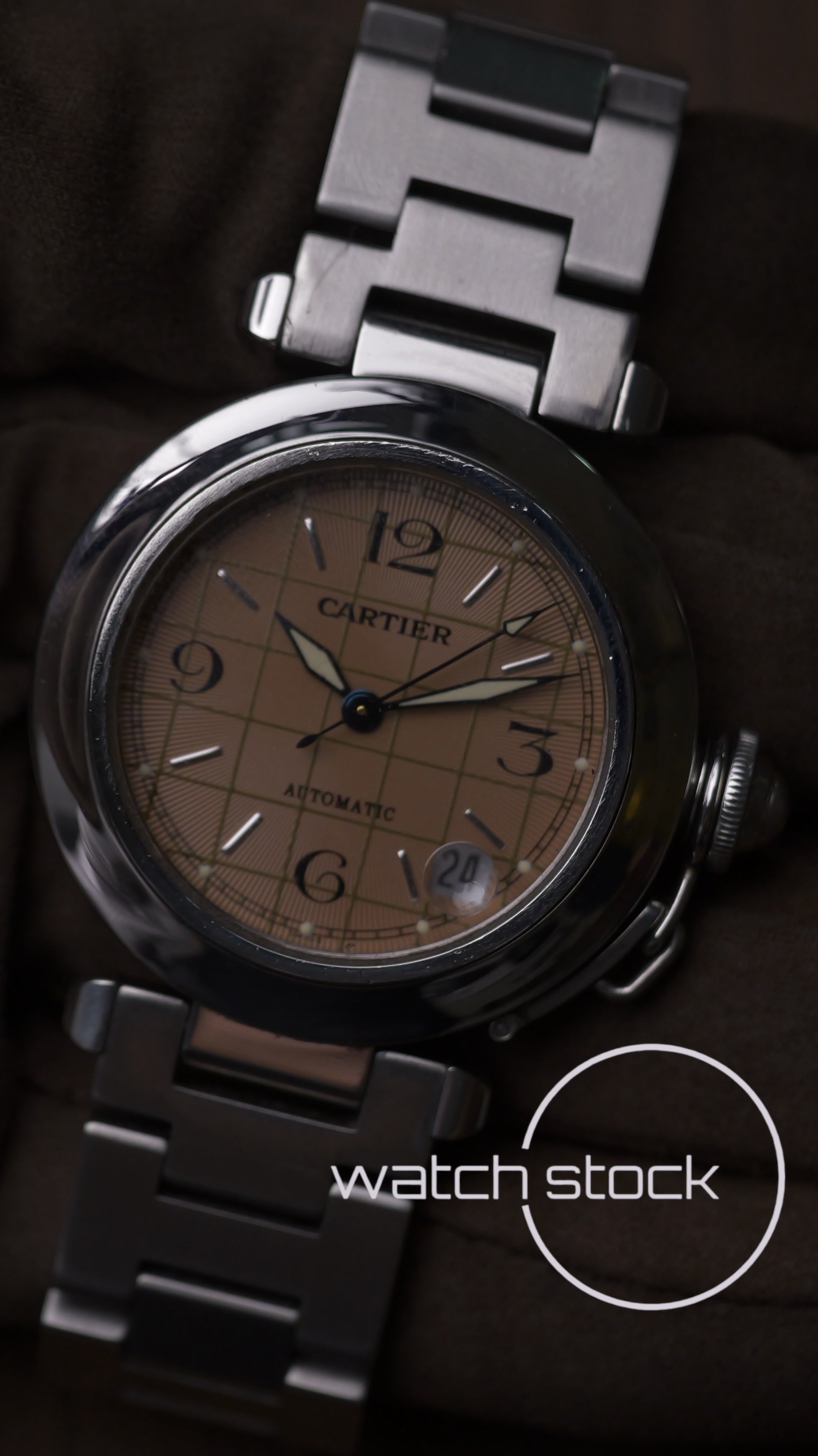 Cartier Pasha Automatic FULL SET 35mm ref.2324 Salmon Dial