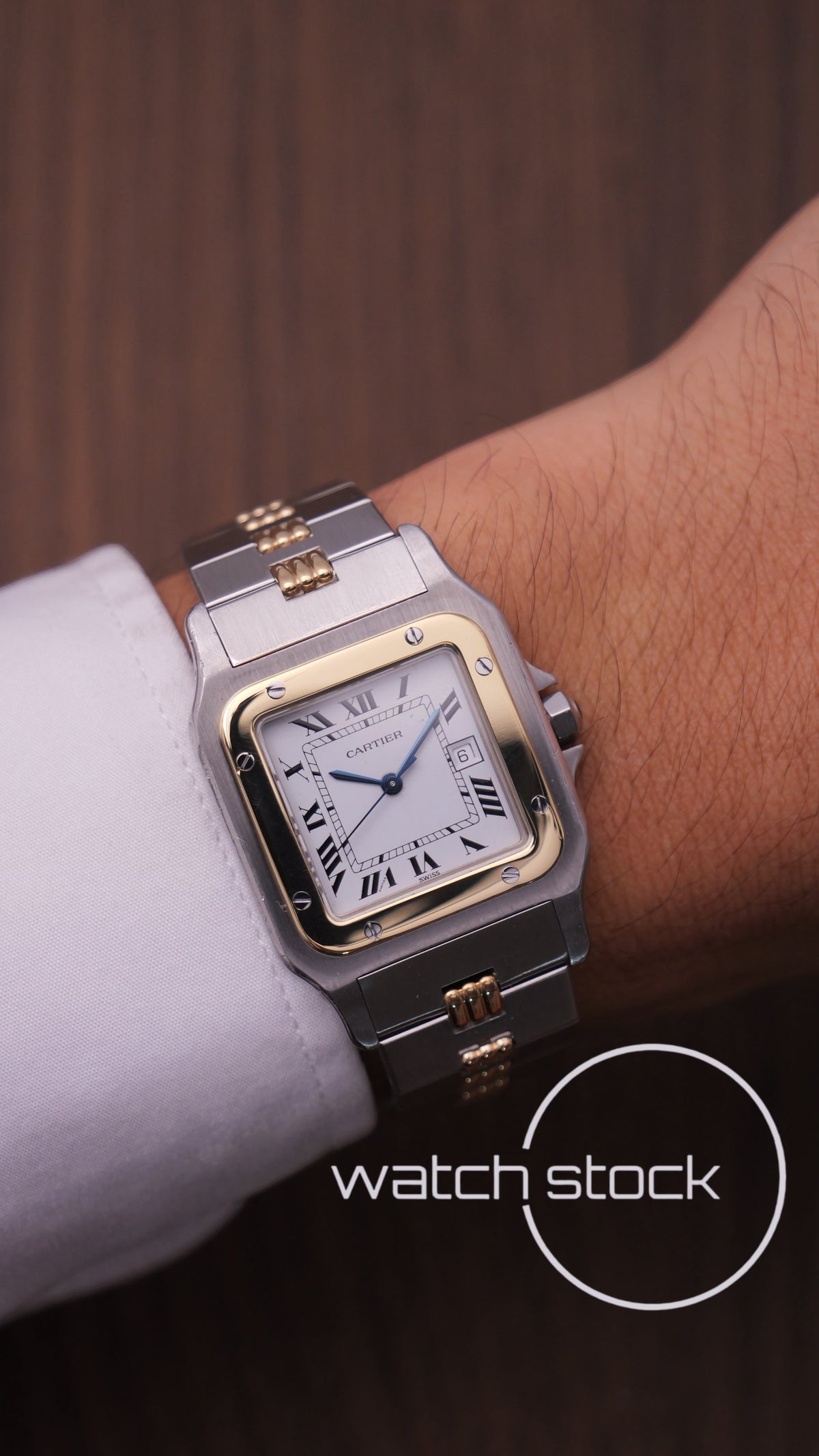 Cartier santos carré ref.2961 Godron Automatic vintage 29x41mm