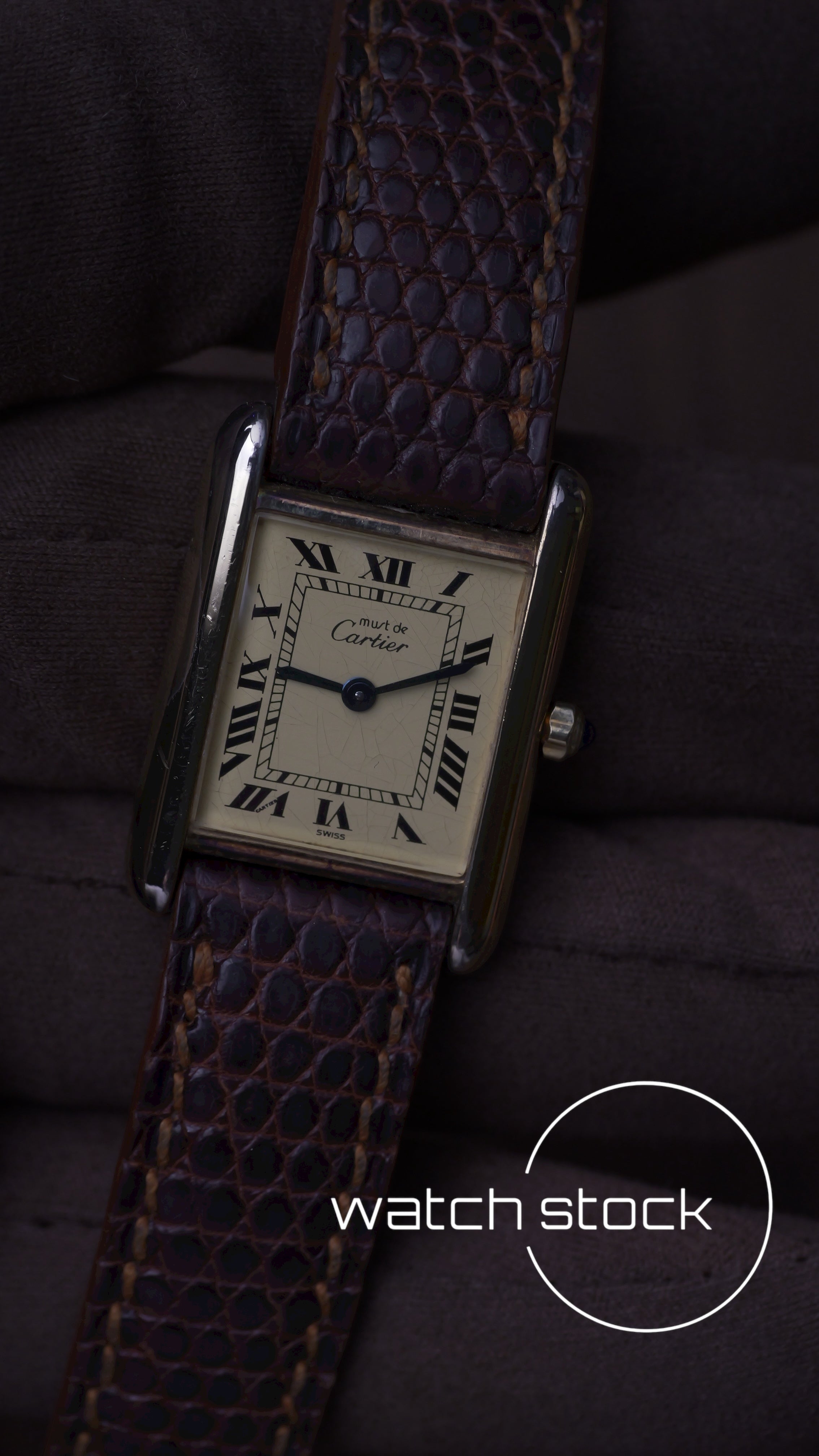 Cartier Tank lady lemon roman numbers dial taglia 3