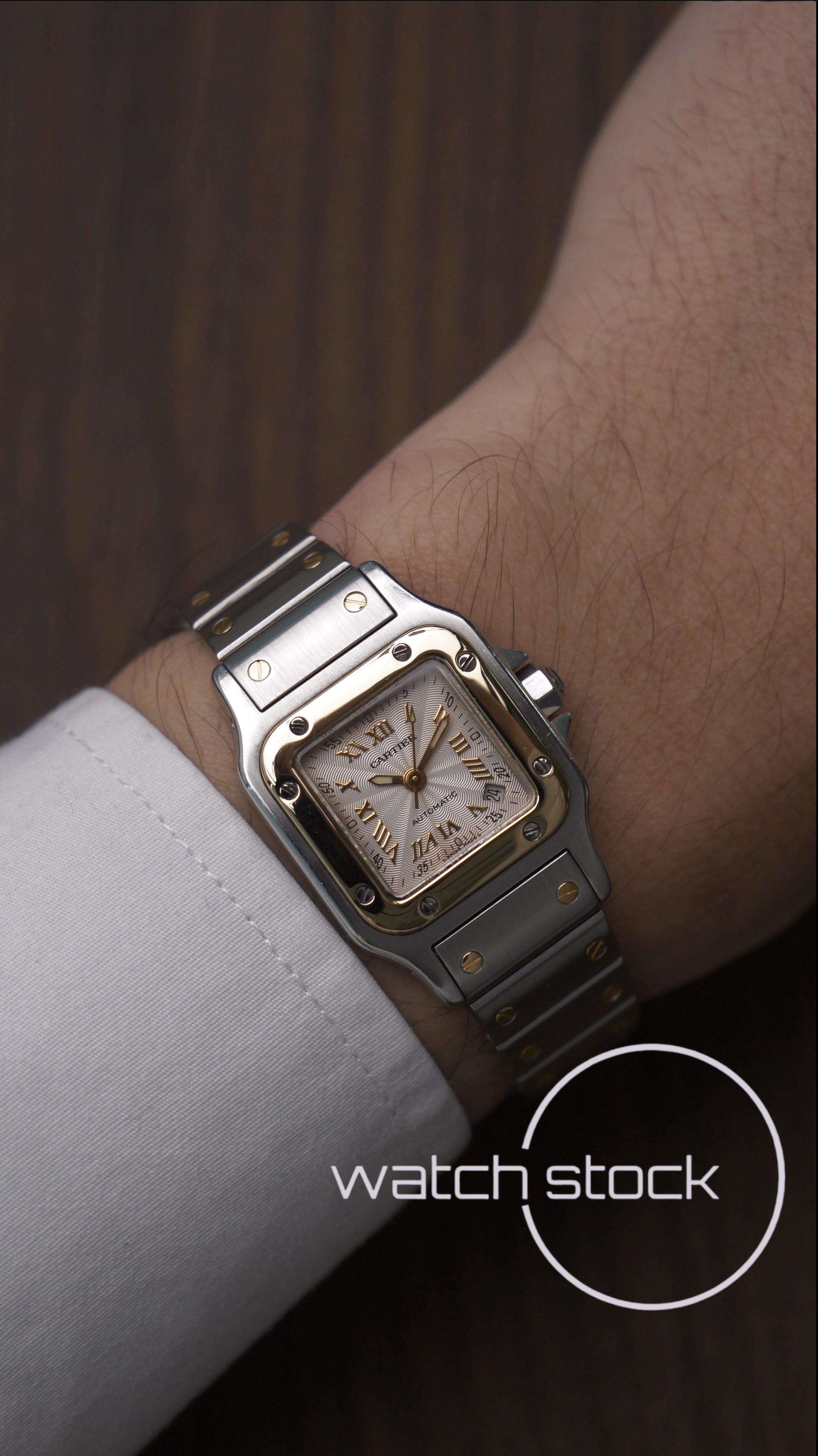 Cartier santos galbee Automatic 24x35mm ref.2423 must de santos