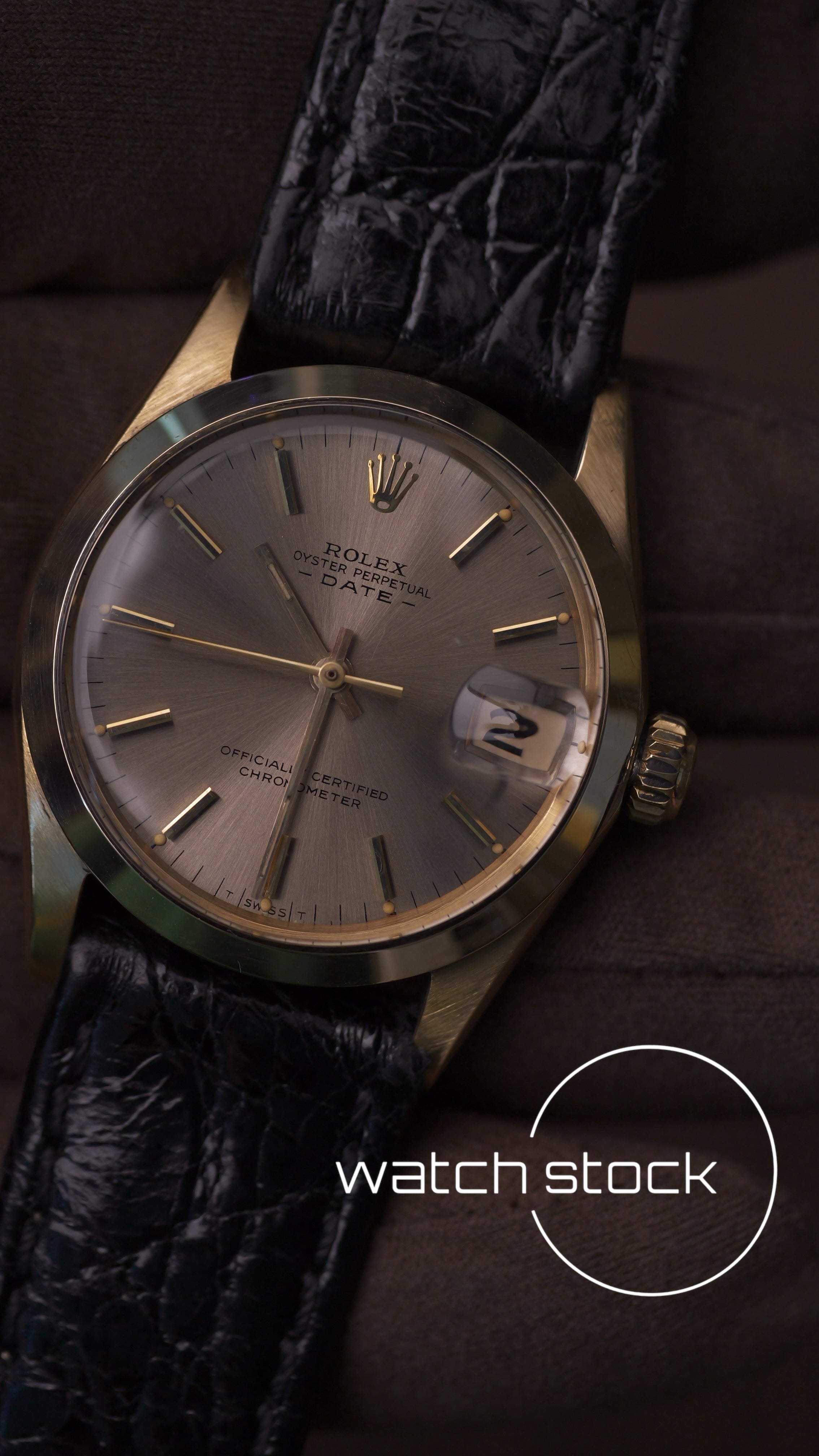 Rolex Date 31mm ref.6624 full gold