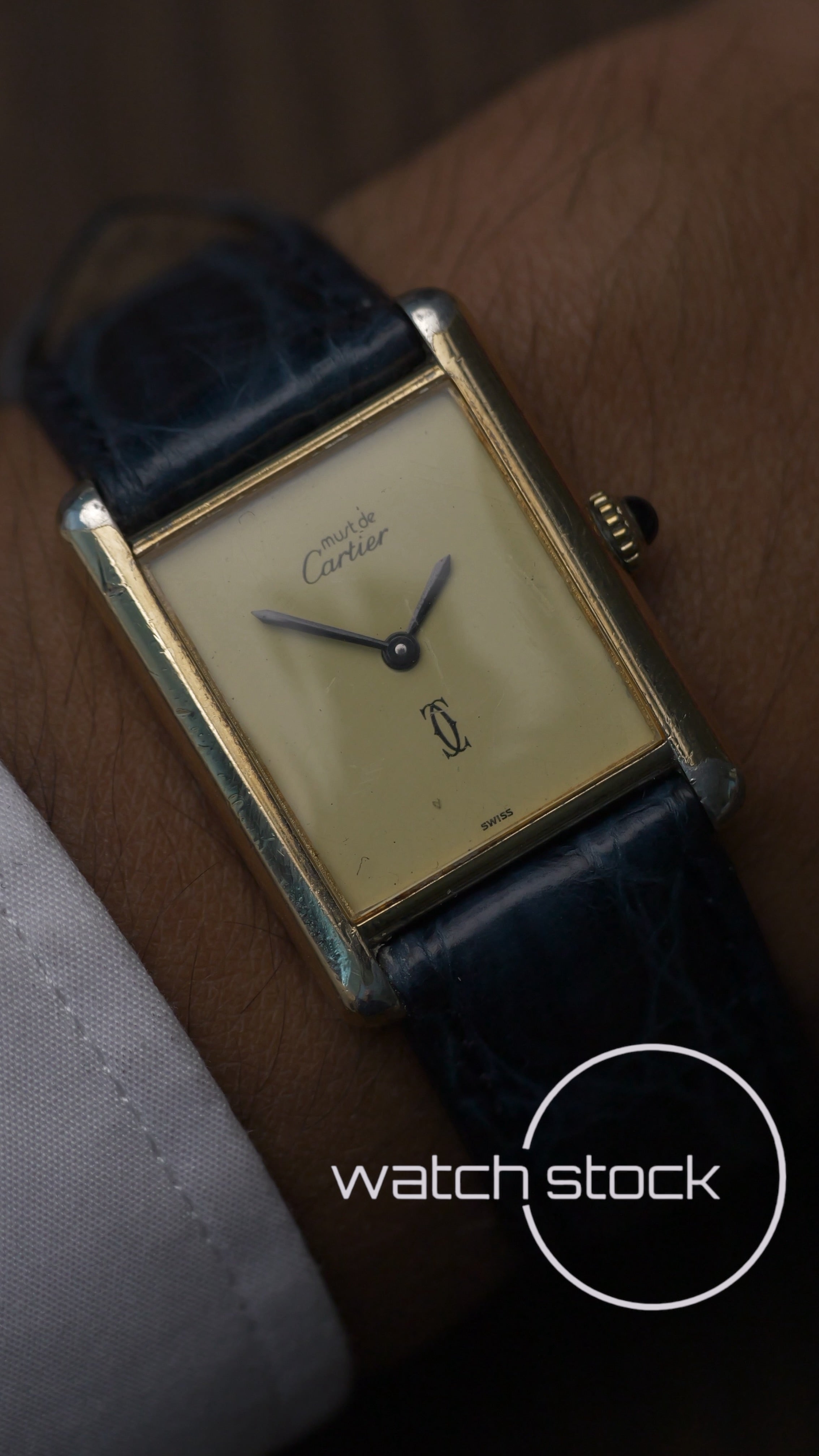 Cartier Tank TG6 quadrante lemon 1980