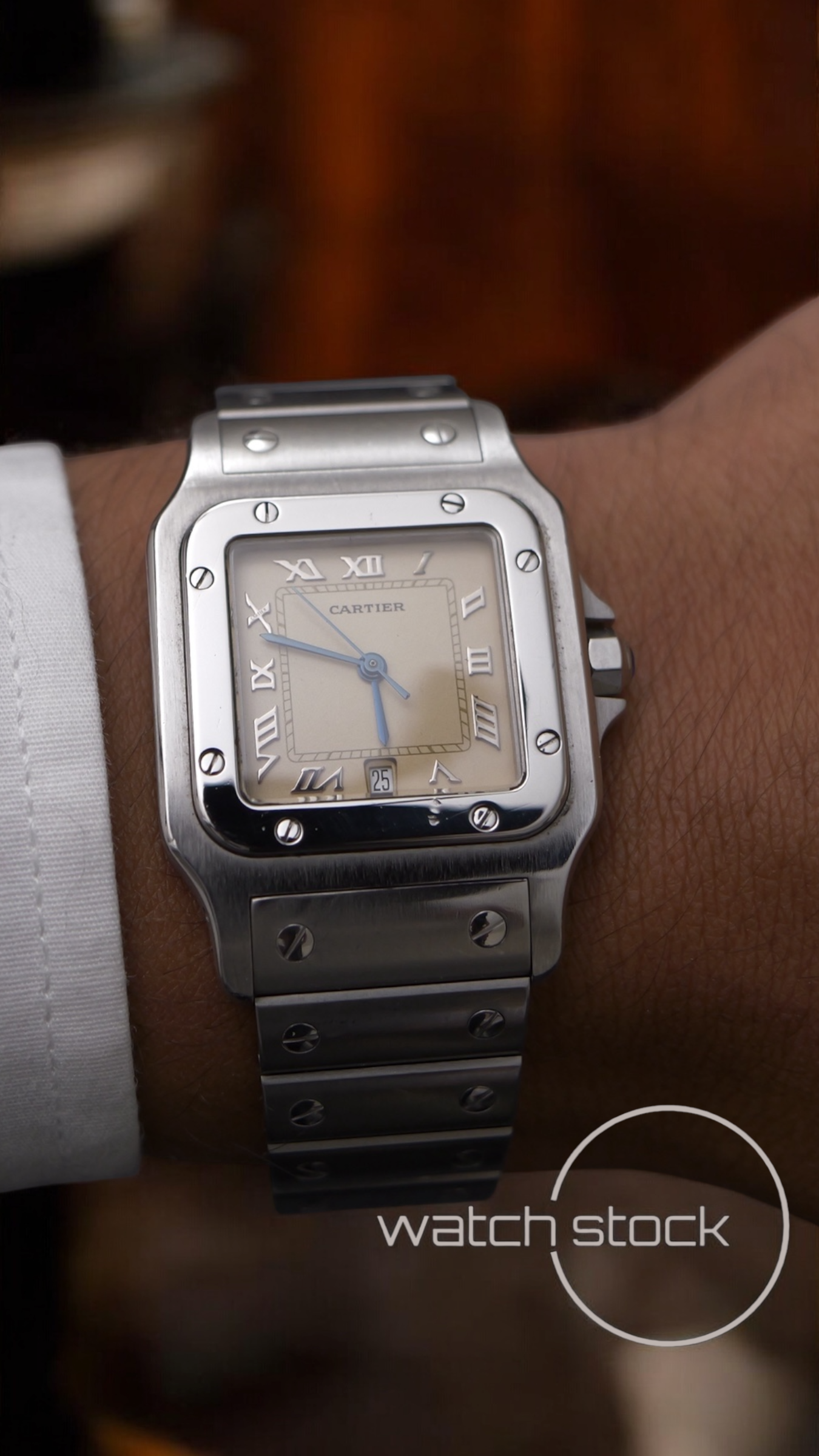 Cartier santos galbe 29x41mm ref.987901 must de cartier quarz